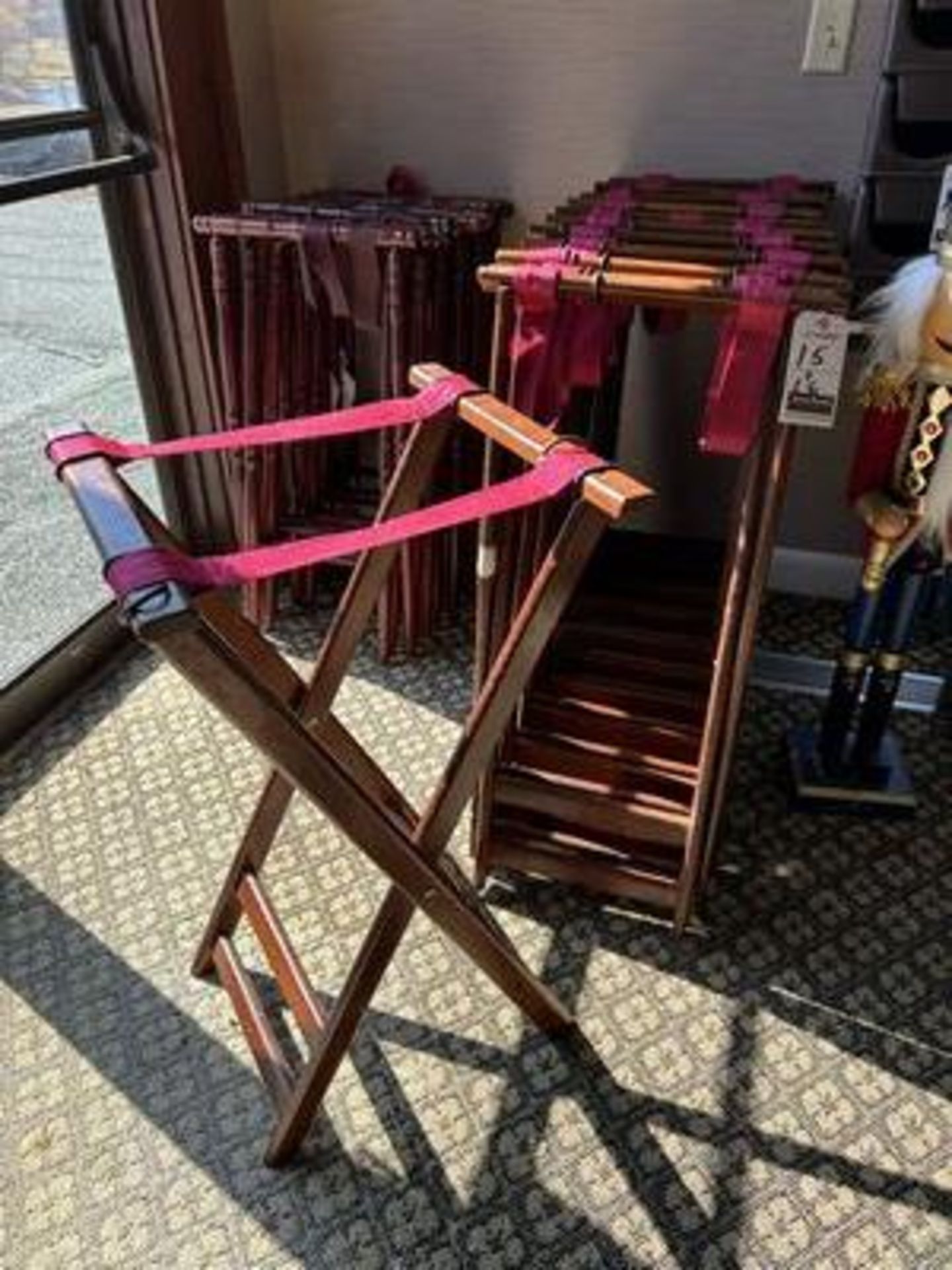 WOOD WAITRESS TRAY STANDS