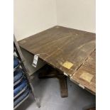 3'X3' S.P. WOOD TABLE