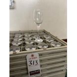 ASS'T WINE GLASSES W/ POLY DISH RACKS & DOLLY