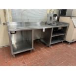 8' S.S. DRAINBOARD W/ 1-COMPARTMENT SINK