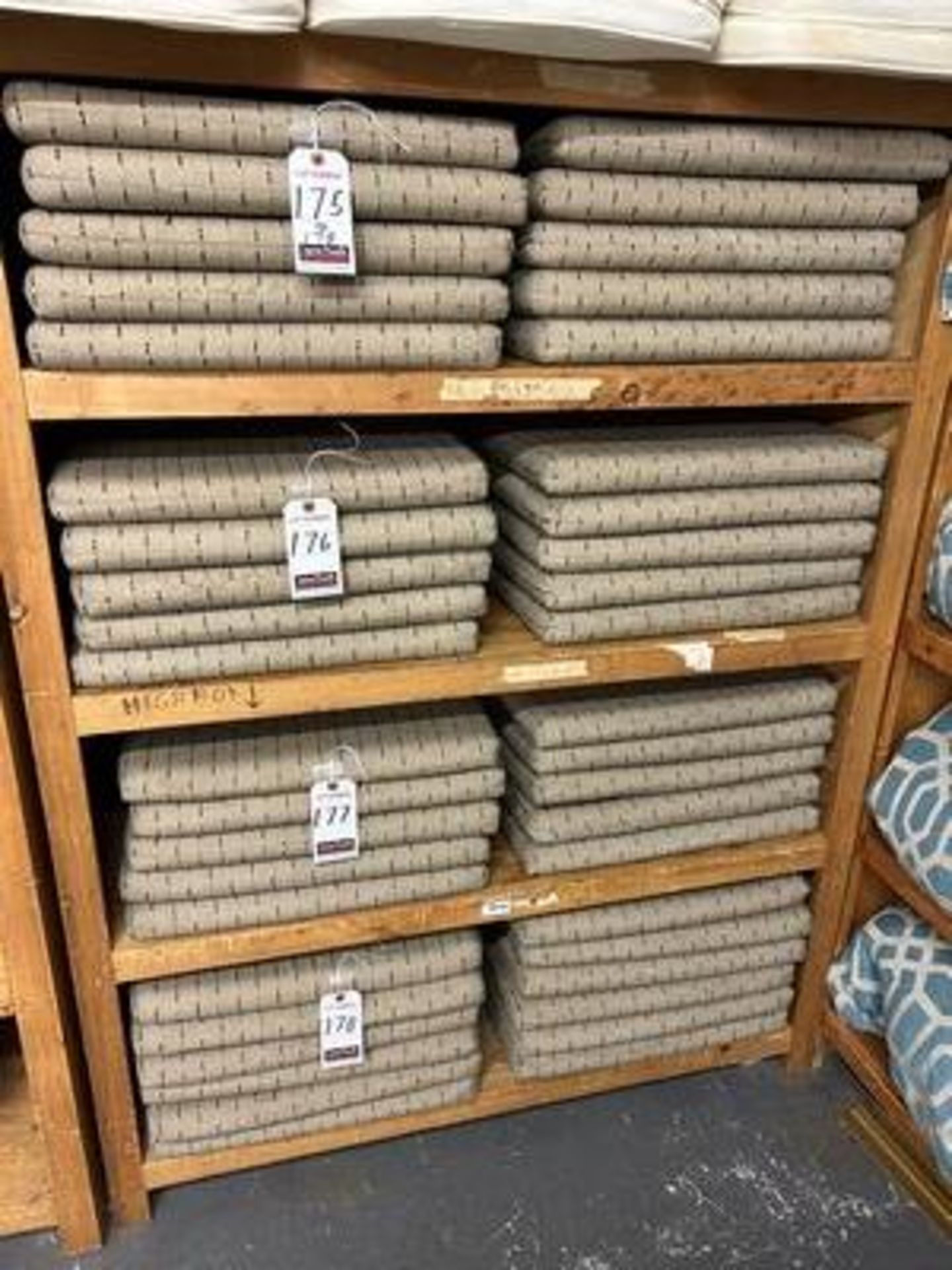 20"X16" SEAT CUSHIONS, (BROWN)