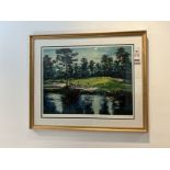 47"X39" FRAMED "GOLF" WALL PRINT