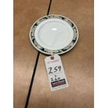 ESCHENBACH 8" PORCELAIN LUNCH PLATES W/ DECORATIVE TRIM