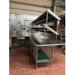 9'X4' S.S. DRAINBOARD W/ 1-COMPARTMENT SINK & RINSE FAUCET