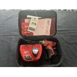 MILWAUKEE CORDLESS SCREWDRIVER W/ CHARGER