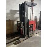 RAYMOND ELEC. STAND-ON FORKLIFT, 4,000# CAP., 188" LIFT HT., 4-WHEEL, M/N EASI-R40TT, S/N ET-E-01-