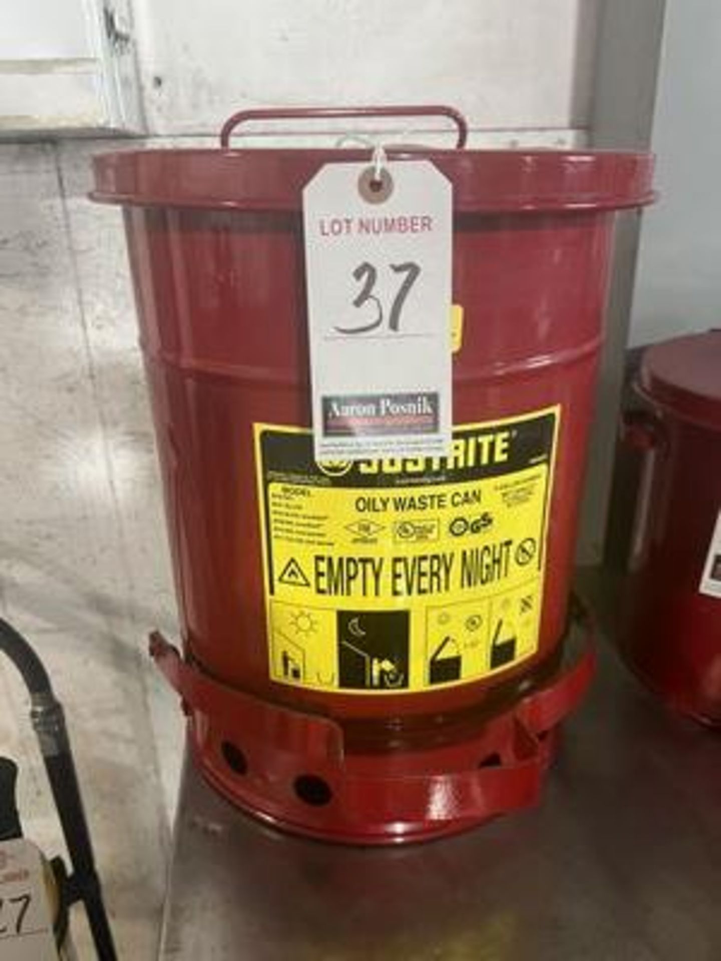 JUSTRITE OILY WASTE CAN