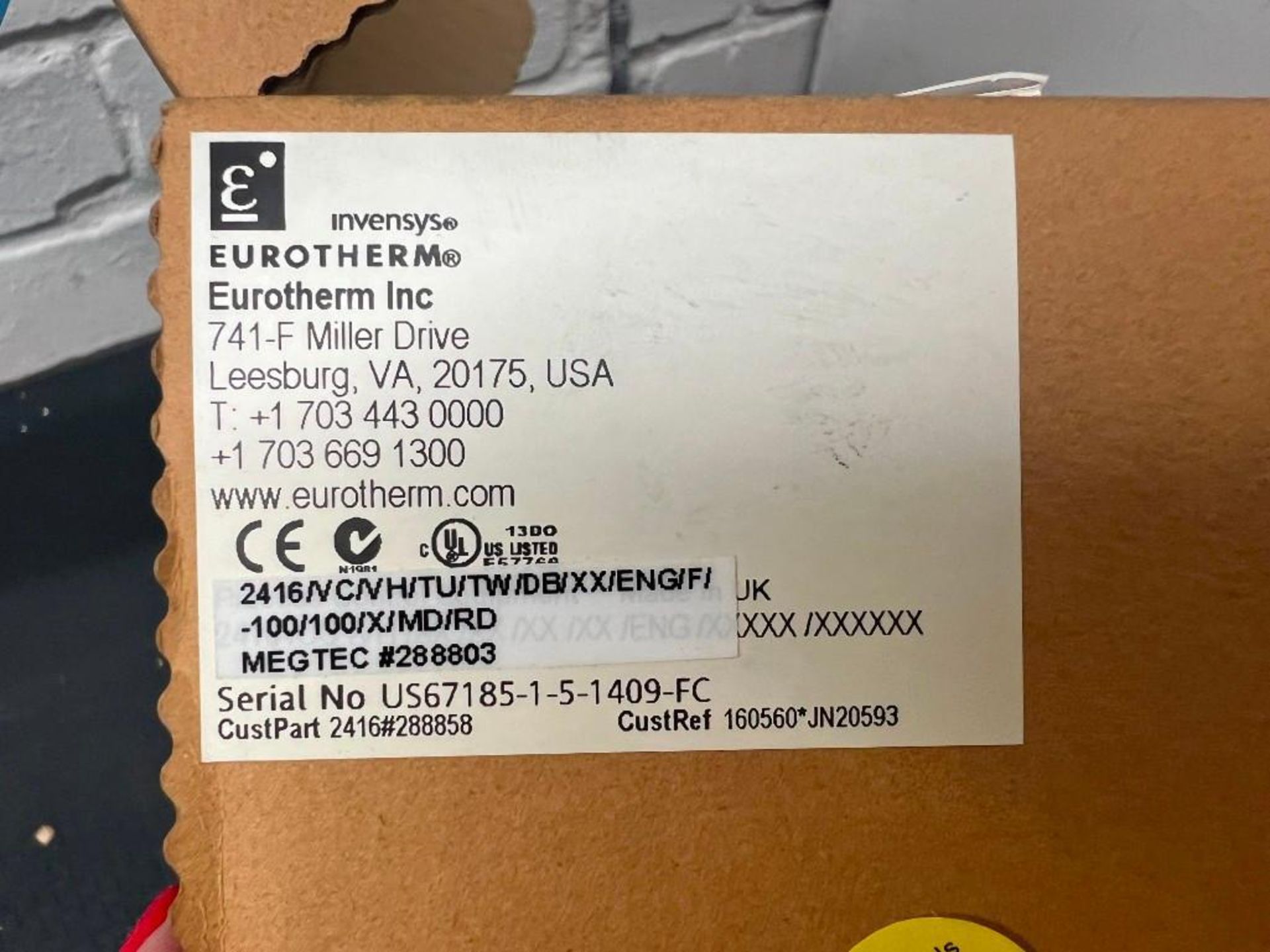 (LOT OF 2) EUROTHERM 2416/VC/VH/TU/TW/DB/XX/ENG� - Bild 5 aus 5