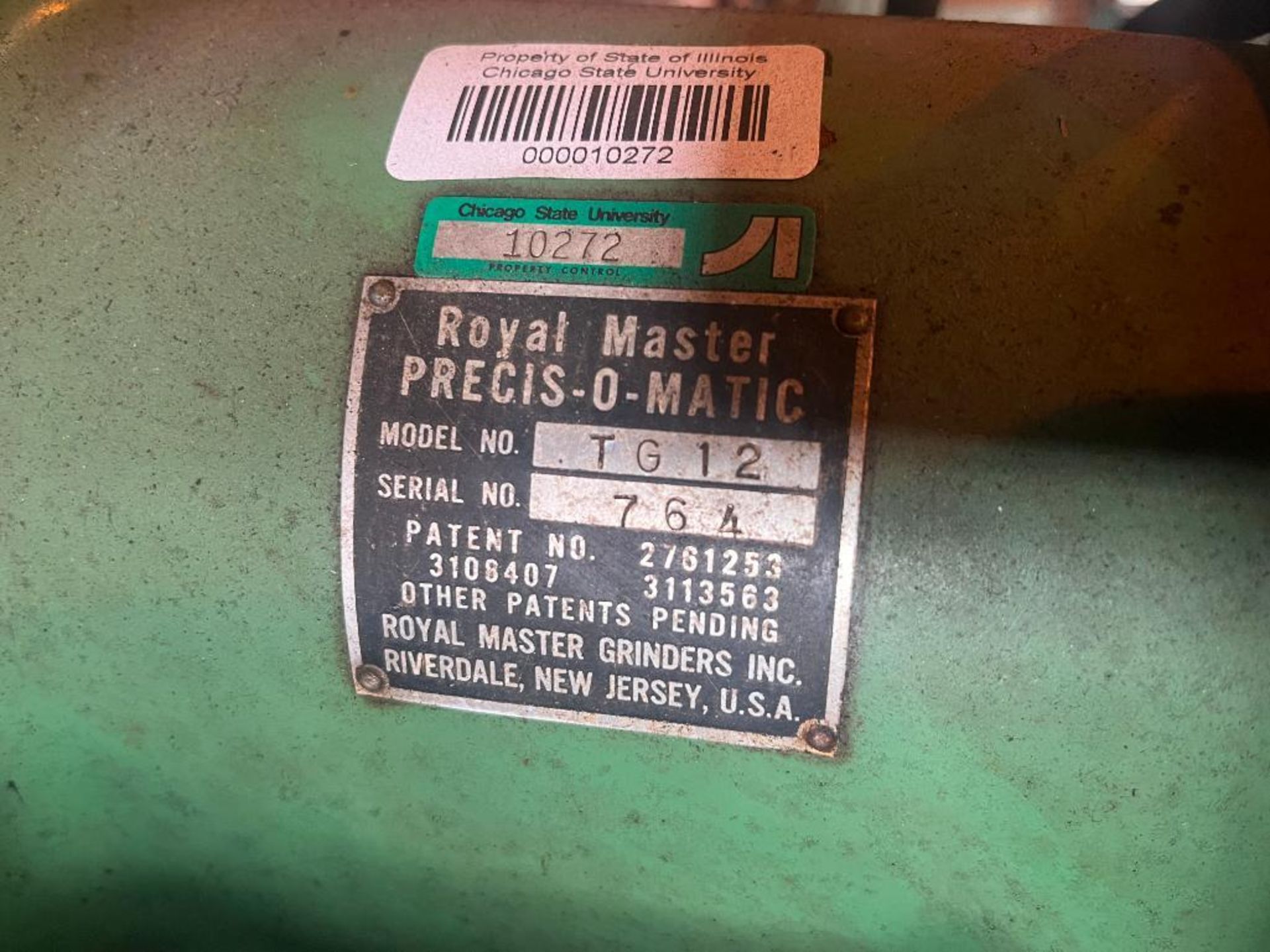 Royal Master Grinders, PRECIS-O-MATIC, Model #TG12, SN #764. - Image 8 of 8