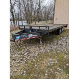 Load Max, 14,000 ilb. Cap Flatbed Trailer. 93" Wide x 235" Long Deck Overal Length 25 with Dual Stee