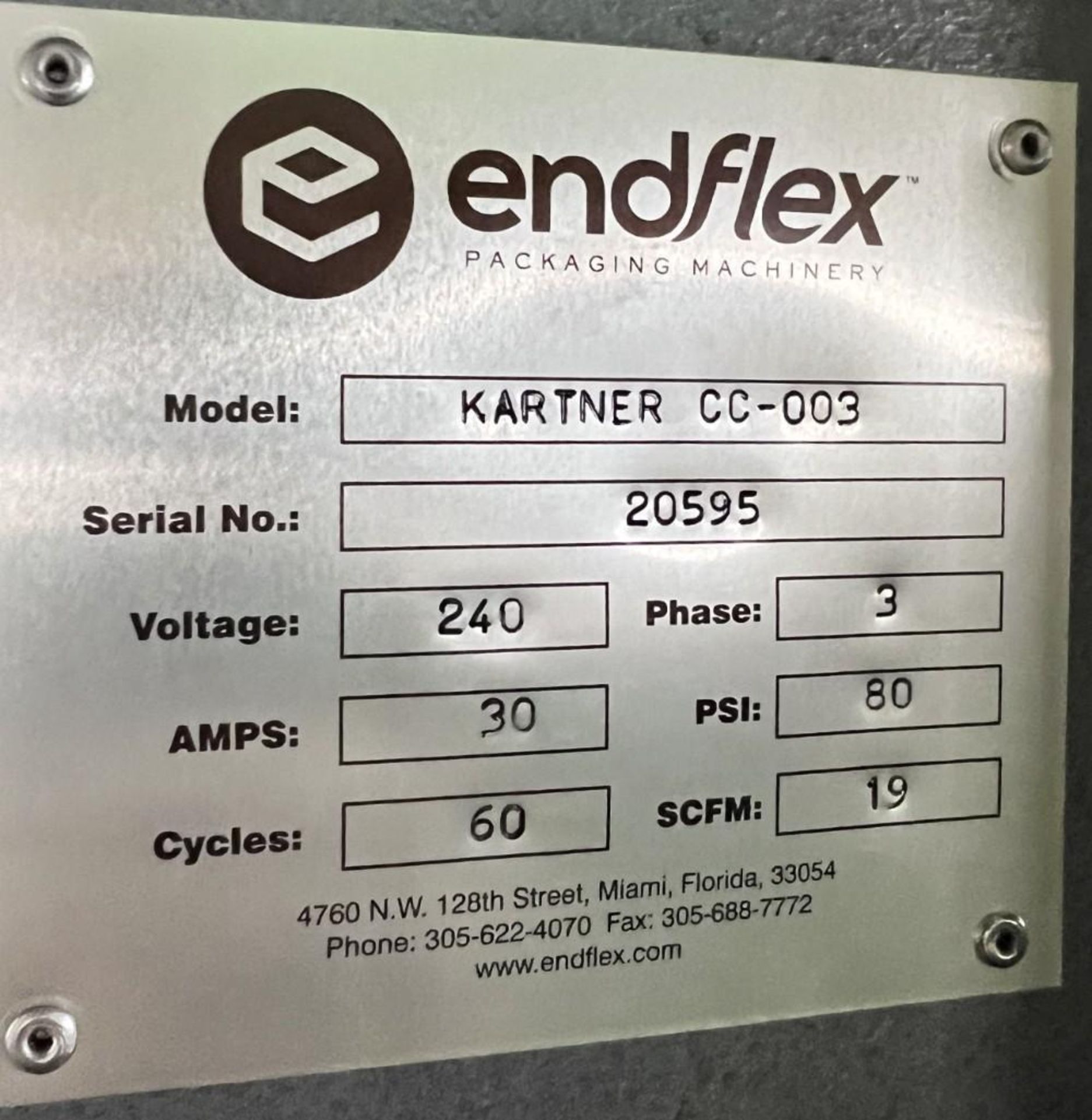 Endflex Packaging Machinery. Consisting Of (1) EndFlex Pick & Place, Model PPM-003, Serial# 20594. W - Image 38 of 57