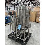 Aptia Engineering Equipment. With (2) approximate 12" diameter x 24" tall stainless steel tanks, (2)