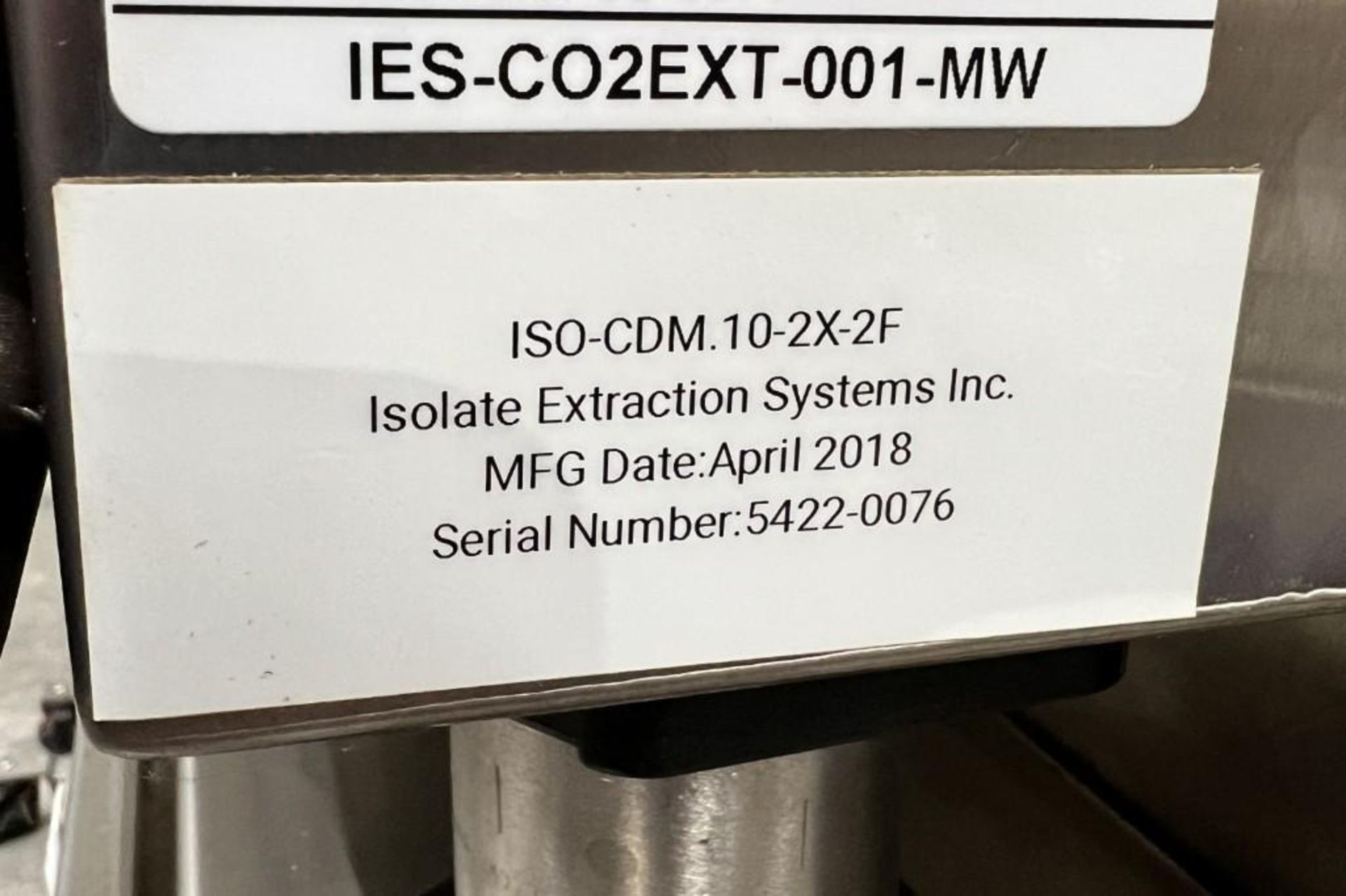 Lot Of (2) Isolate Extraction Systems ISO-CDM.10-2X-2F Closed Loop Supercritical CO2 Extraction Syst - Image 17 of 38