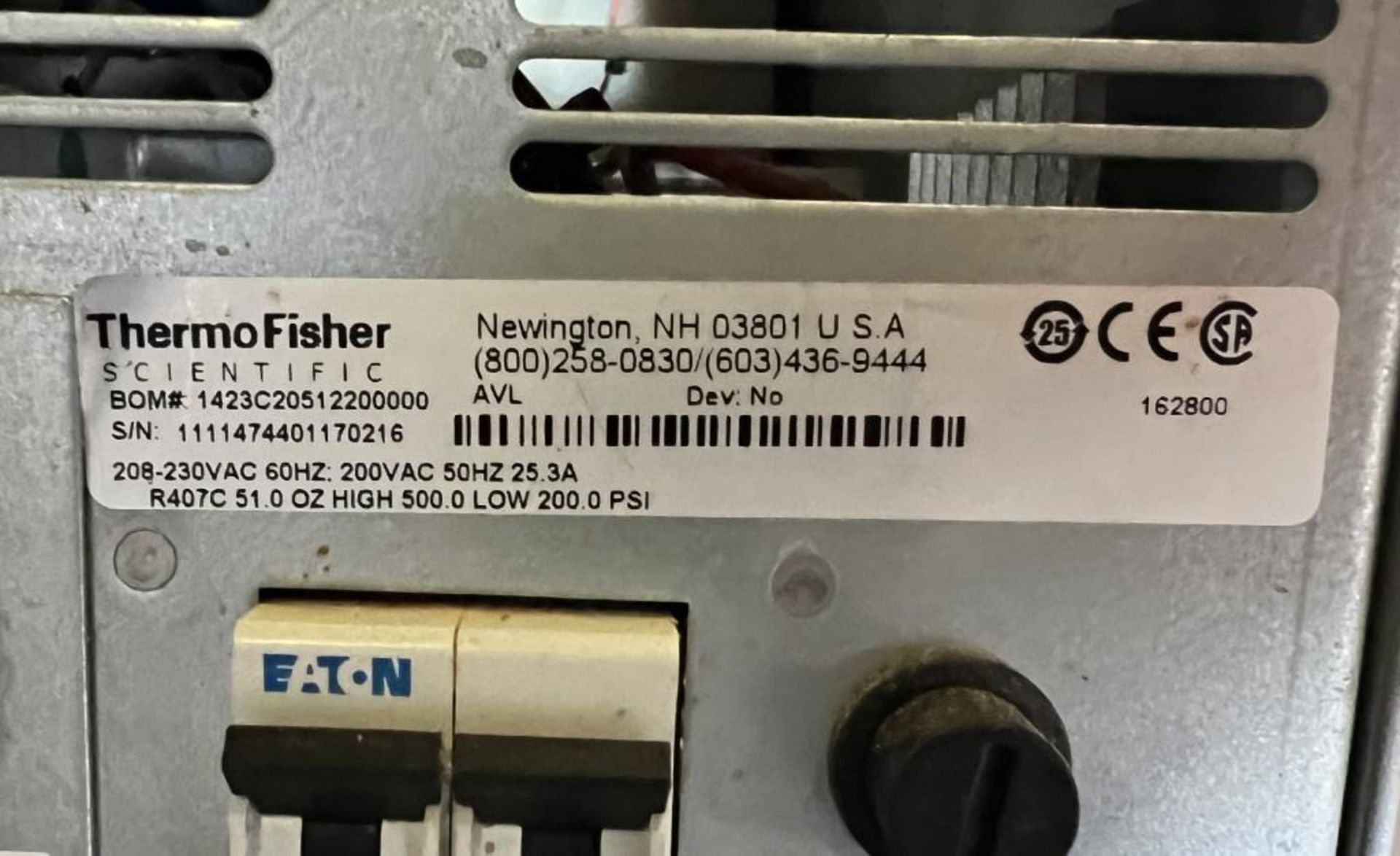 Thermo Fisher Scientific Neslab ThermoFlex 5000 Chiller. Serial# 1111474401170216. - Image 4 of 4