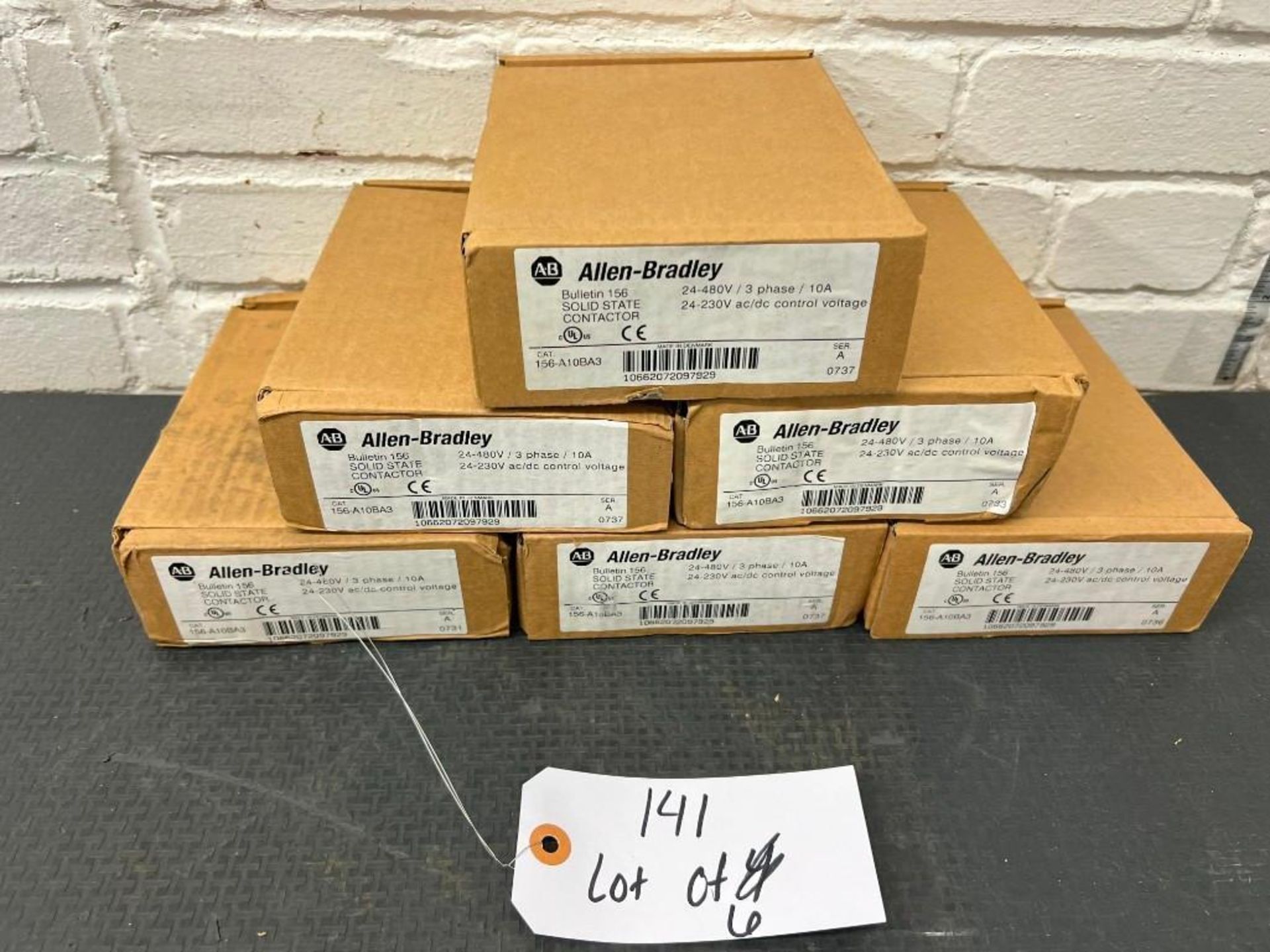 SIX NEW IN BOX ALLEN BRADLEY 156-A10BA3