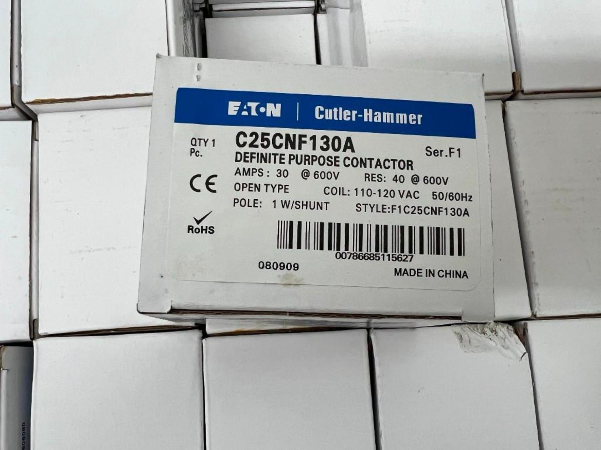 A CASE OF 50 EATON CUTLER HAMMER C25CNF130A CONTACTORS - Image 2 of 2