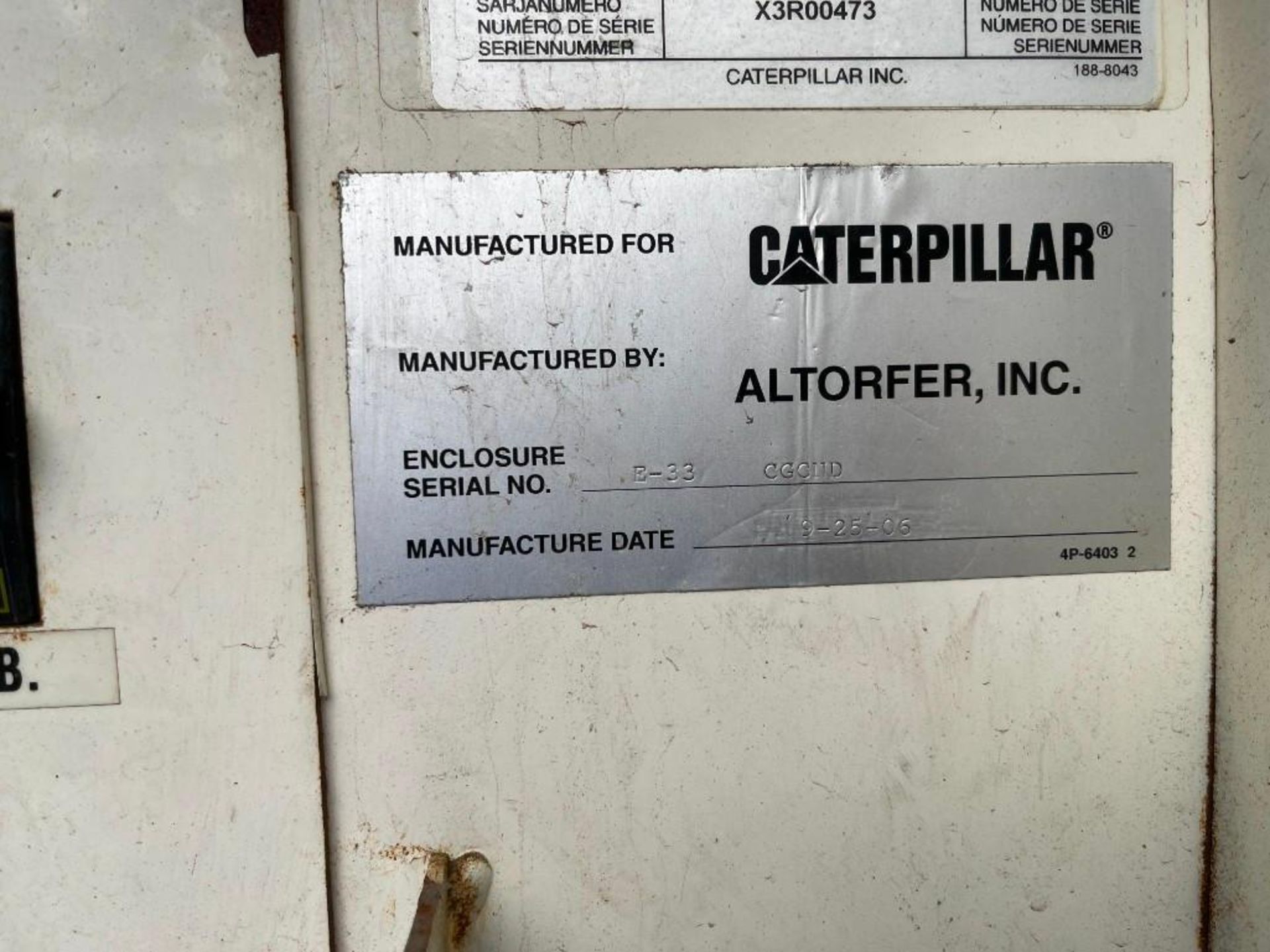 Caterpillar Aprox. 230 KW Prime Portable / Trailered Diesel Generator Set, Model XQ300, *No Title* - Image 19 of 24