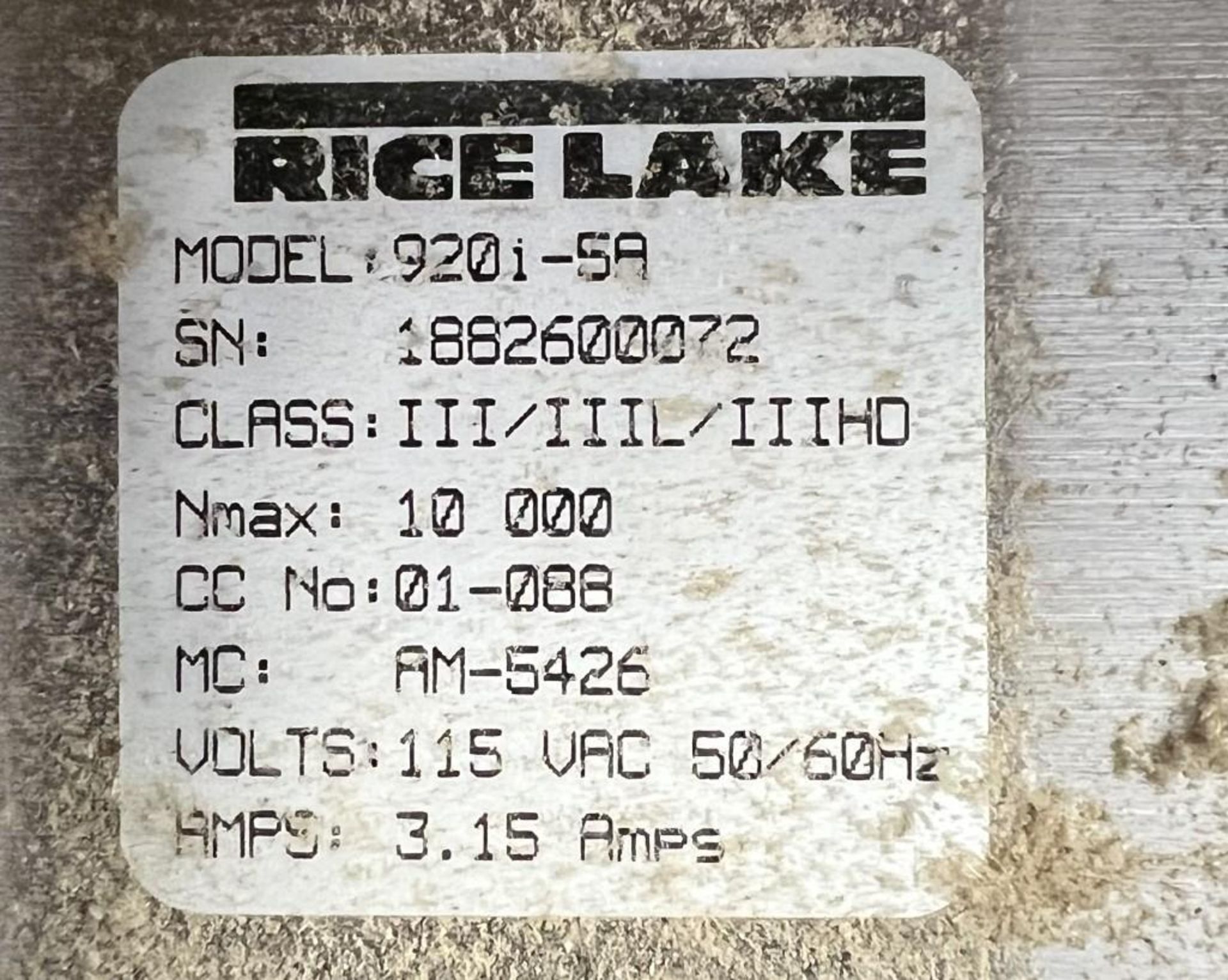 Lot Of (5) Floor Scales. With (4) Rice Lake 2000# 48" X 48" model 4X4HP-2K, serial# 130432, 130180, - Image 11 of 17