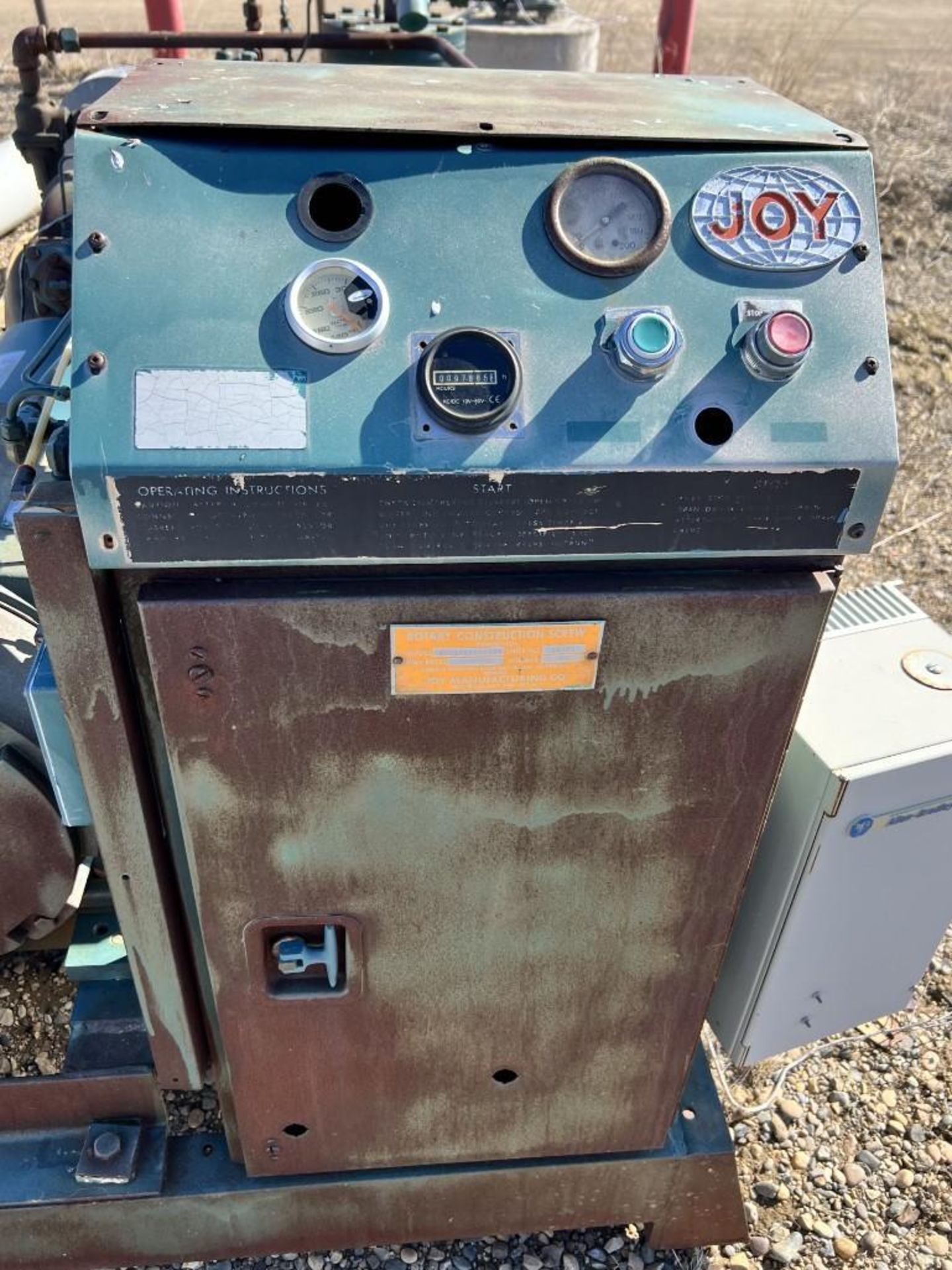 Joy Rotary Screw Compressor, Model RC0195EAN4AD, Shop# 123717. With a 40hp motor. - Image 6 of 9