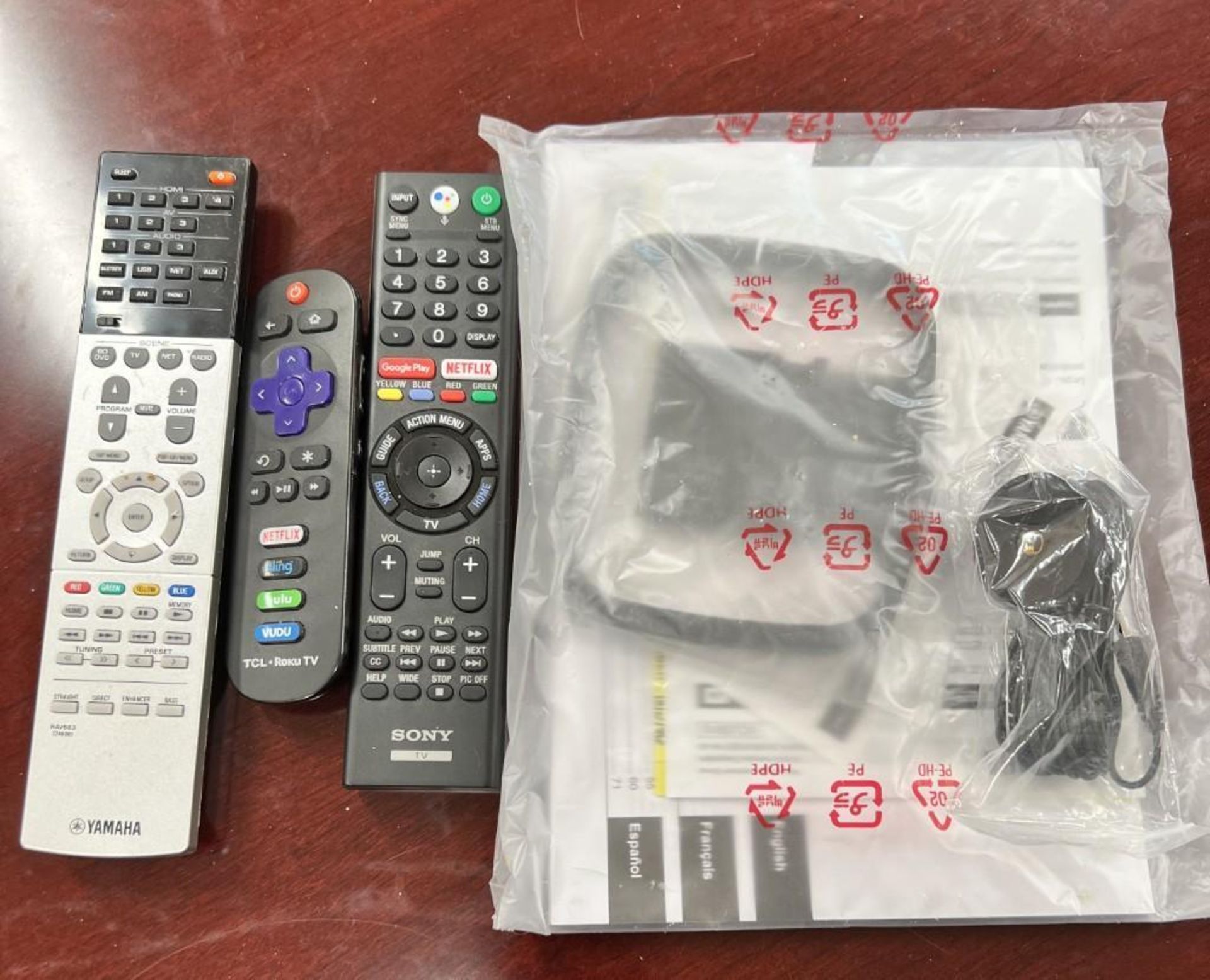 Lot Consisting Of: (1) Sony model KD-55X750F TV, (1) TCL Roku model 32S21 TV, Yamaha natural sound A - Image 12 of 12