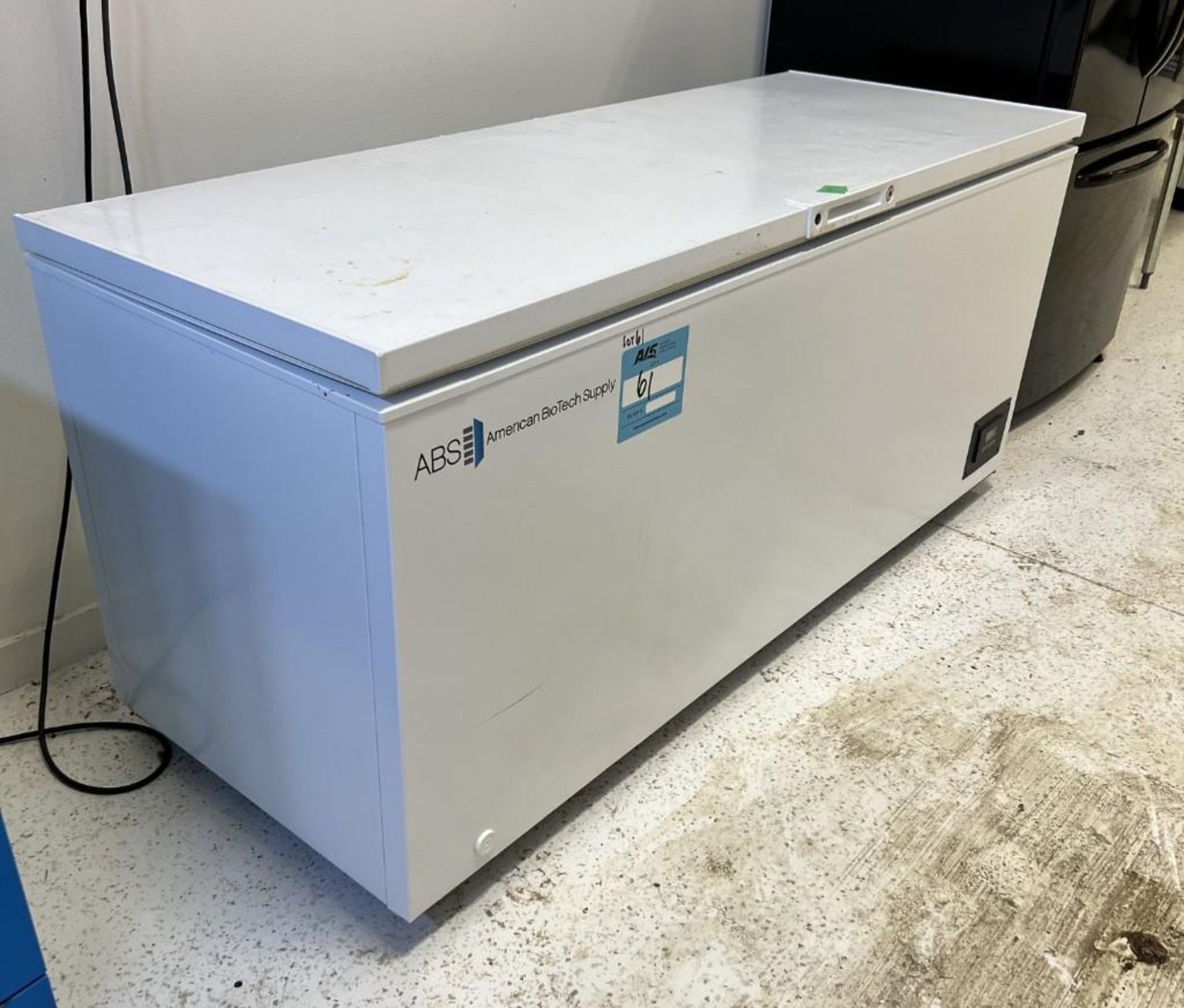 ABS American Biotech Supply Chest Freezer, Model ABT-MFP-20-C, Serial# ABS-AA72850689-1910.