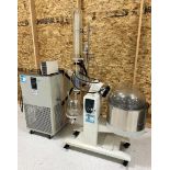 YHCHEM Rotary Evaporator, Model RE50V2, Built 11/2019. With a YHCHEM circulating chiller, model YHLT