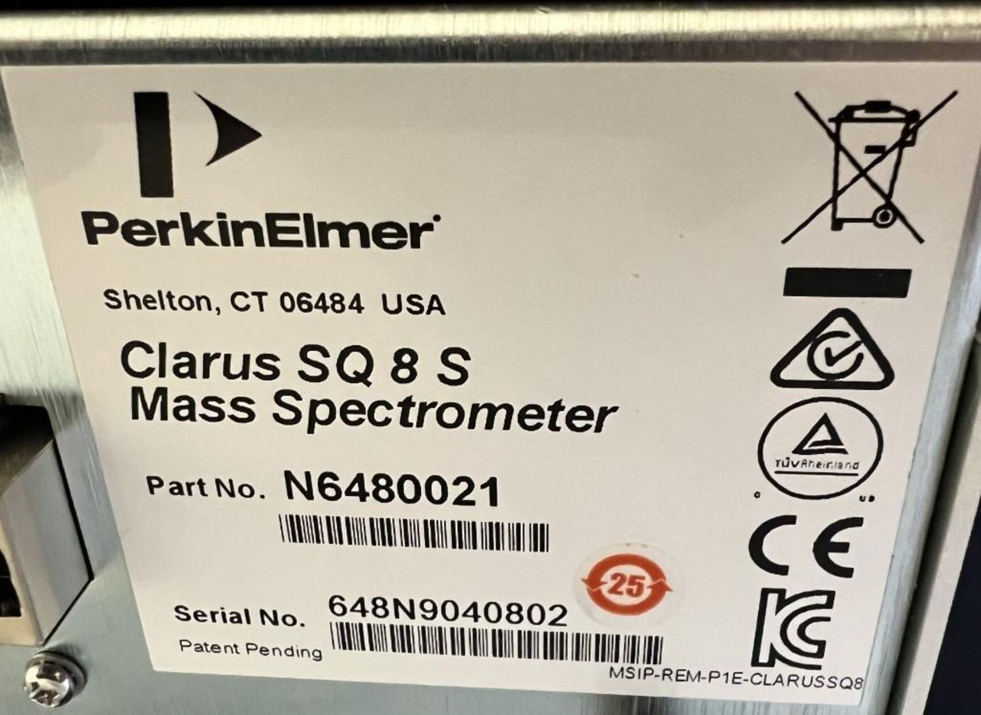Perkin Elmer Mass Spectrometry System. Consisting Of: (1) Clarus SQ 8 S mass spectrometer, part# N64 - Image 6 of 21