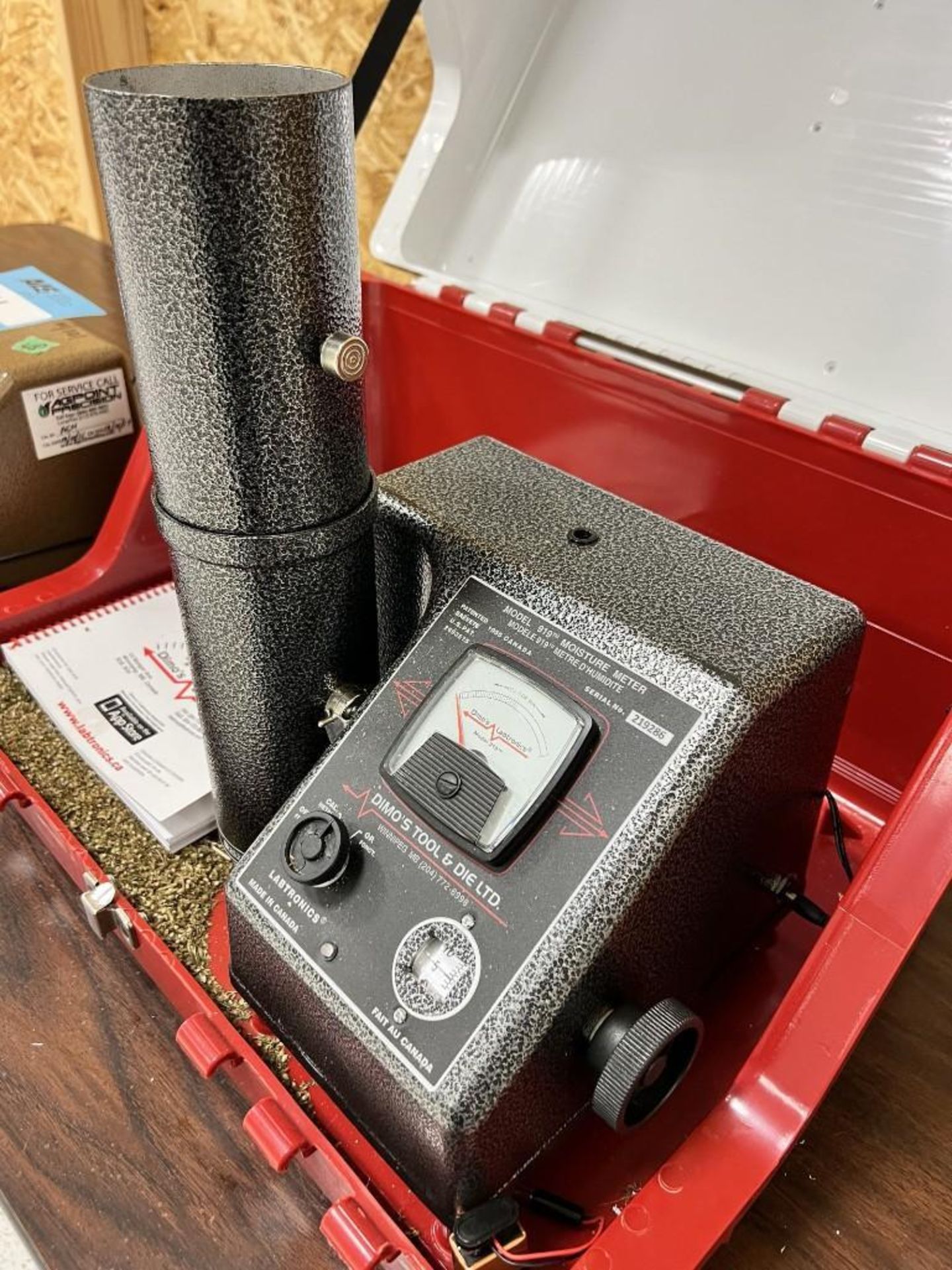 Lot Of (2) Moisture Testers. With (1) Dimos model 919 moisture tester, serial# 219286, (1) Seedburo - Image 2 of 13