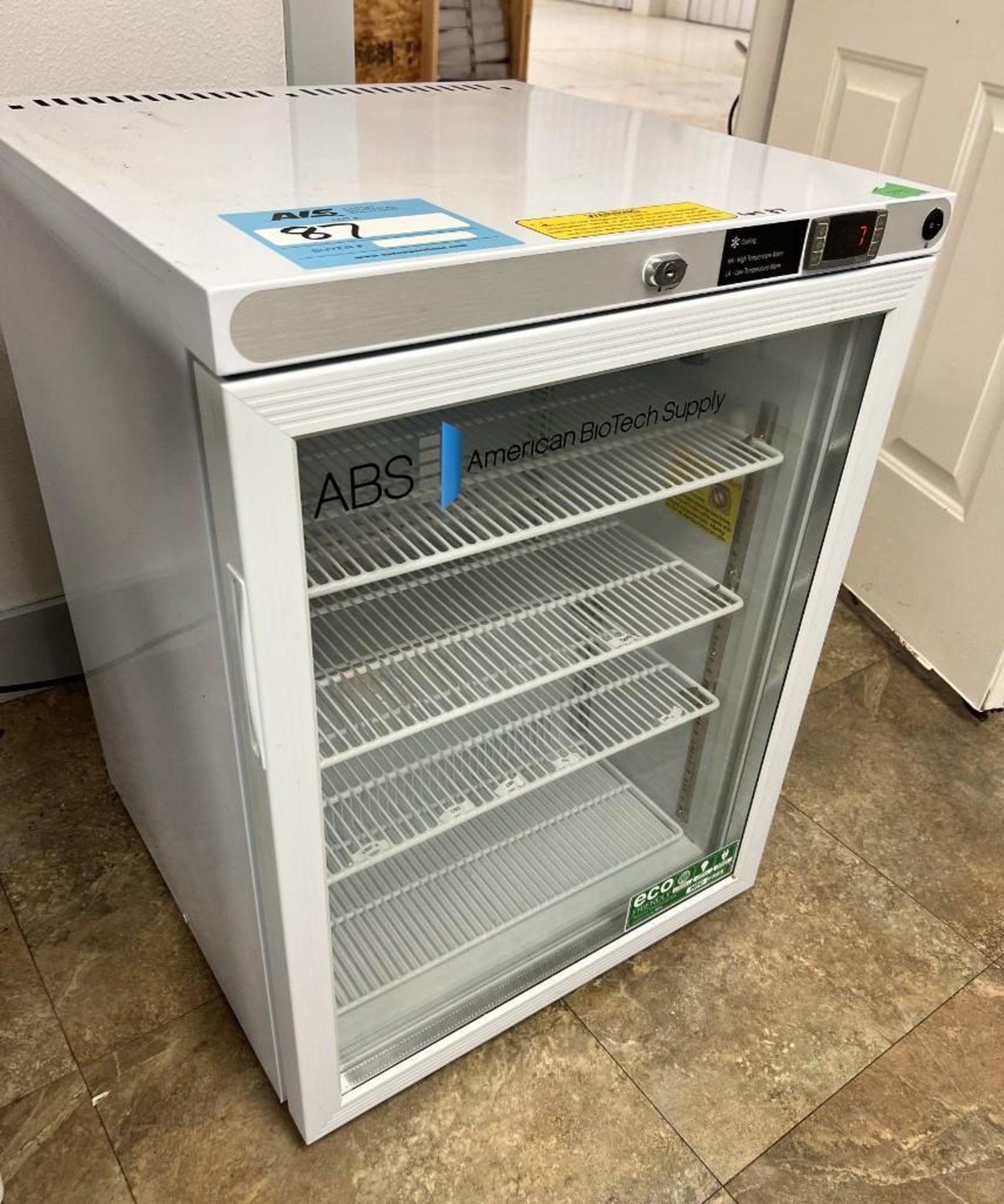 ABS American Biotech Supply Refrigerator, Model ABT-HC-UCFS-0504G, Serial# ABS-911903037008PW-G-1909