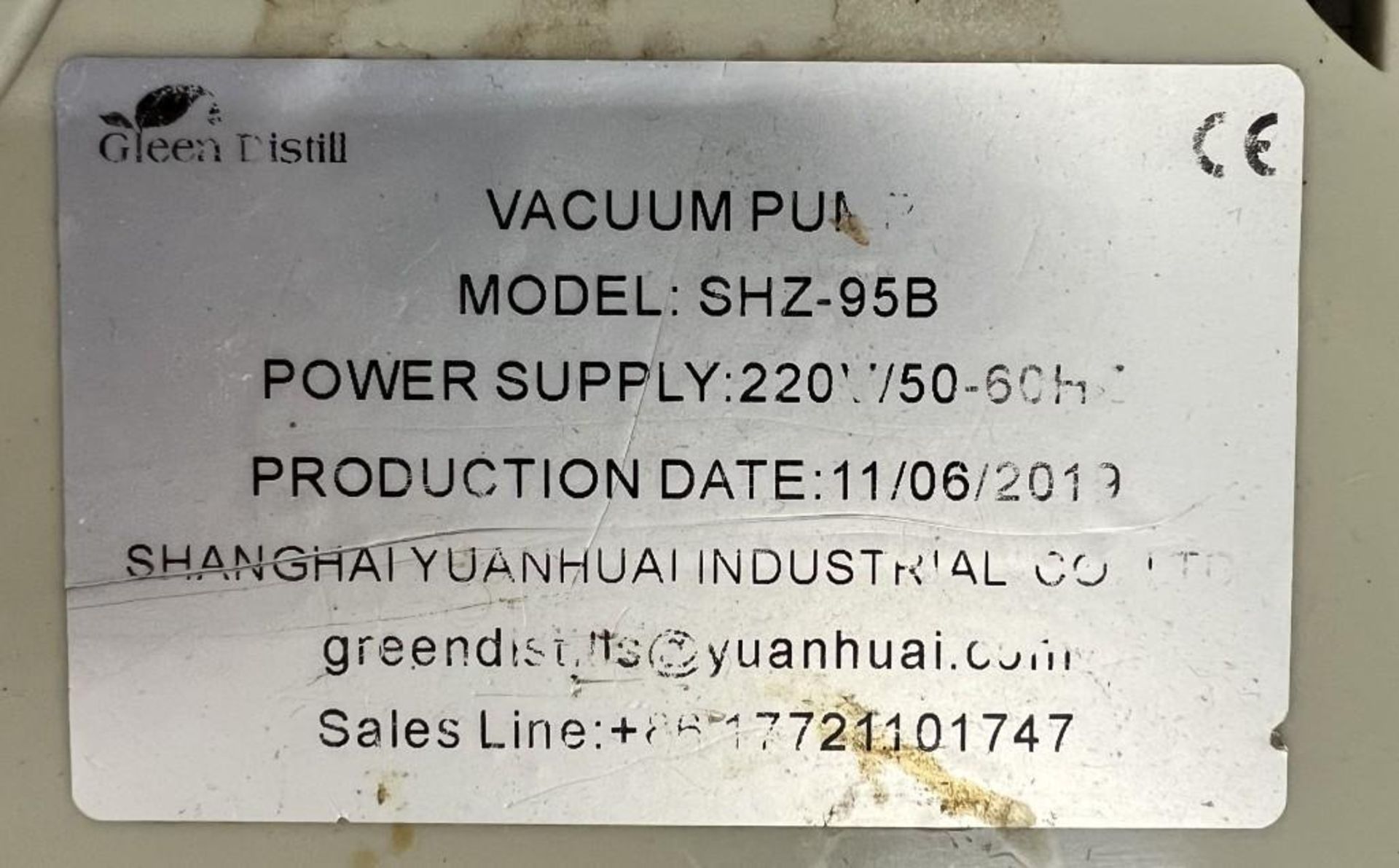 YHCHEM Water Vacuum Pump, Model SHZ-95B, Built 2019. - Image 4 of 4