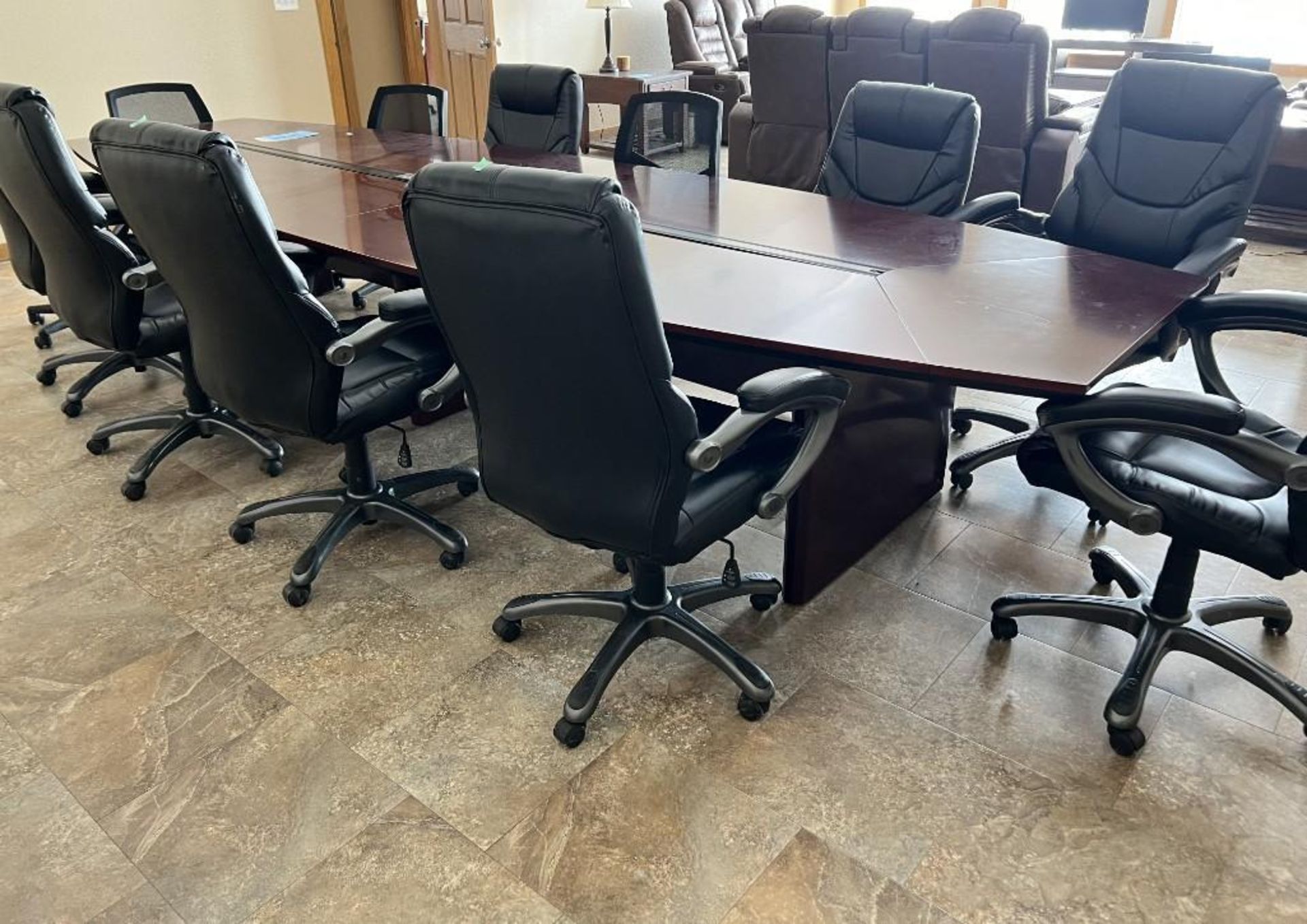 Conference Table &(12) Chairs. - Image 3 of 4