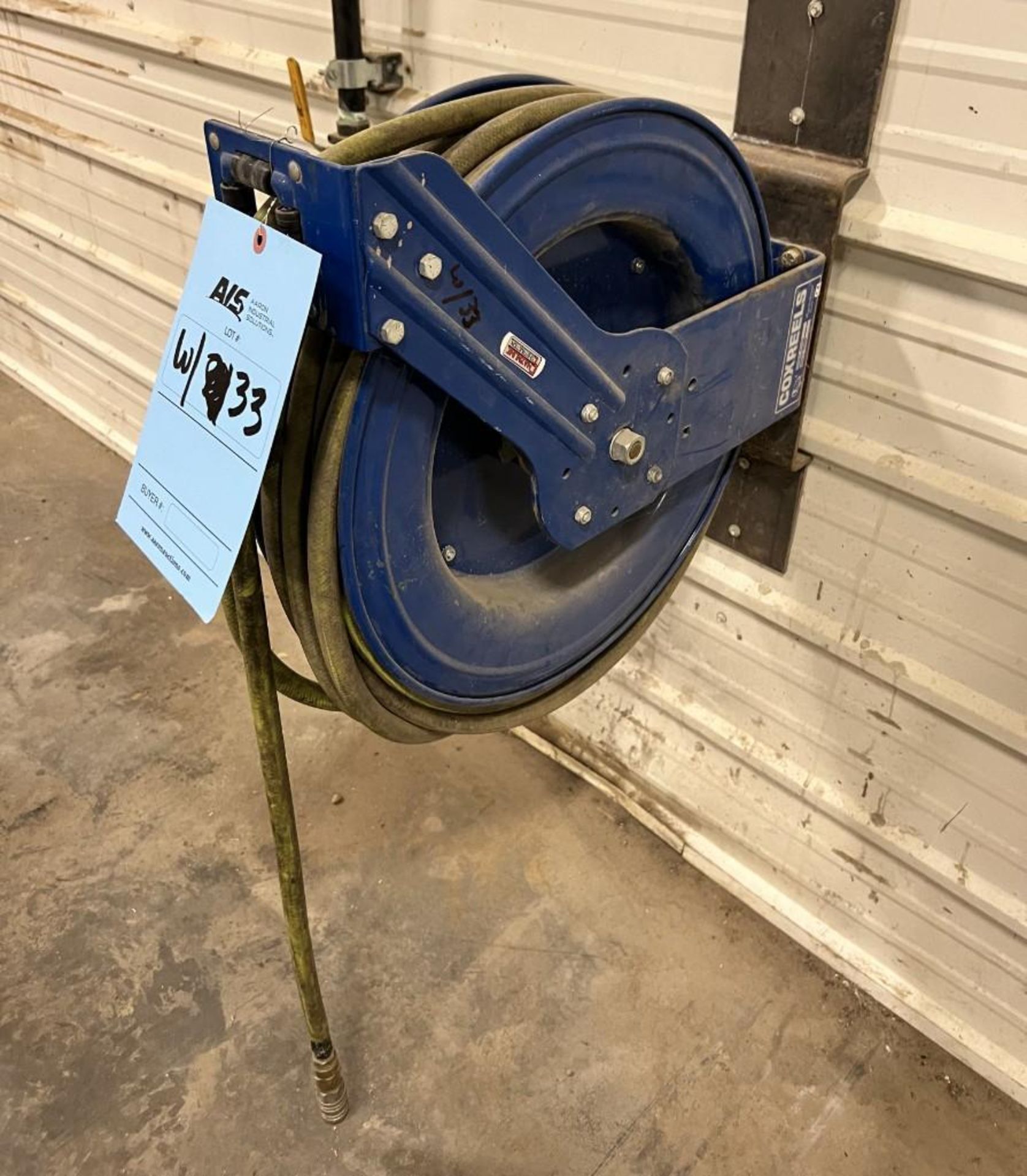 Lot Of (3) Coxreels Hose Reels, Models SH-N-350, SHL-N-350 Serial# 00103106, 092010, 20090311-0309.