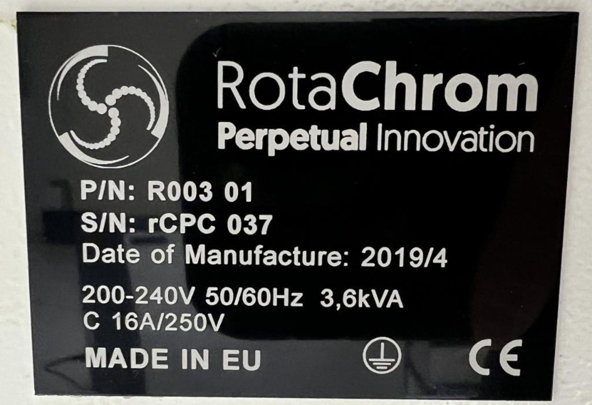 RotaChrom rCPC Liquid-Liquid Centrifugal Partition Chromatography System, Part# R003-01, serial# rCP - Image 9 of 21