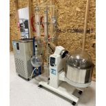 YHCHEM Rotary Evaporator, Model RE5002, Built 12/2019. With a YHCHEM circulating chiller, model YHLT