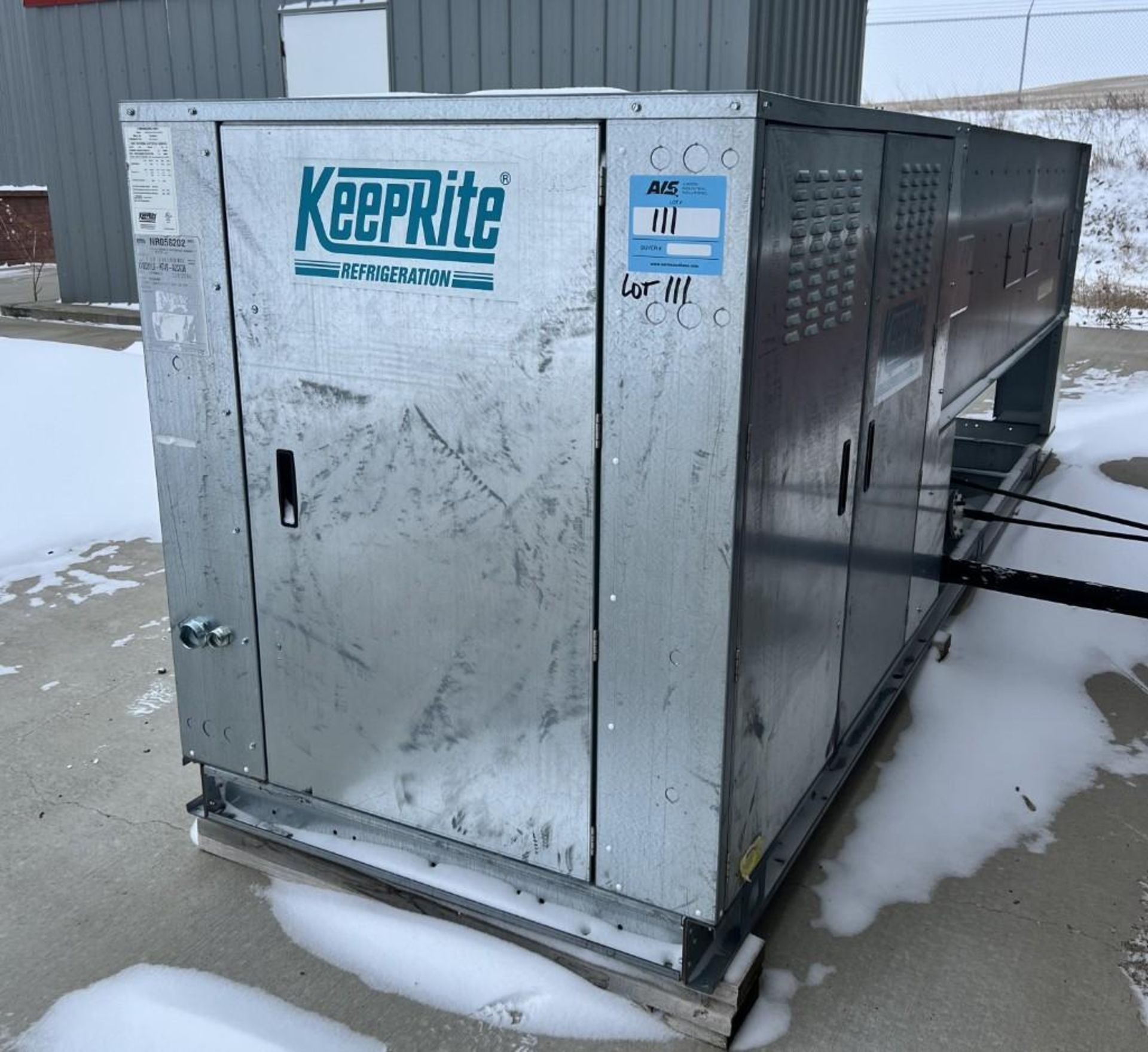 Keeprite Air Cooled Condensing Unit, Model KVS030L6-HT4B-A2CK36, Serial# 192106611. ***SEE LOT# 43**