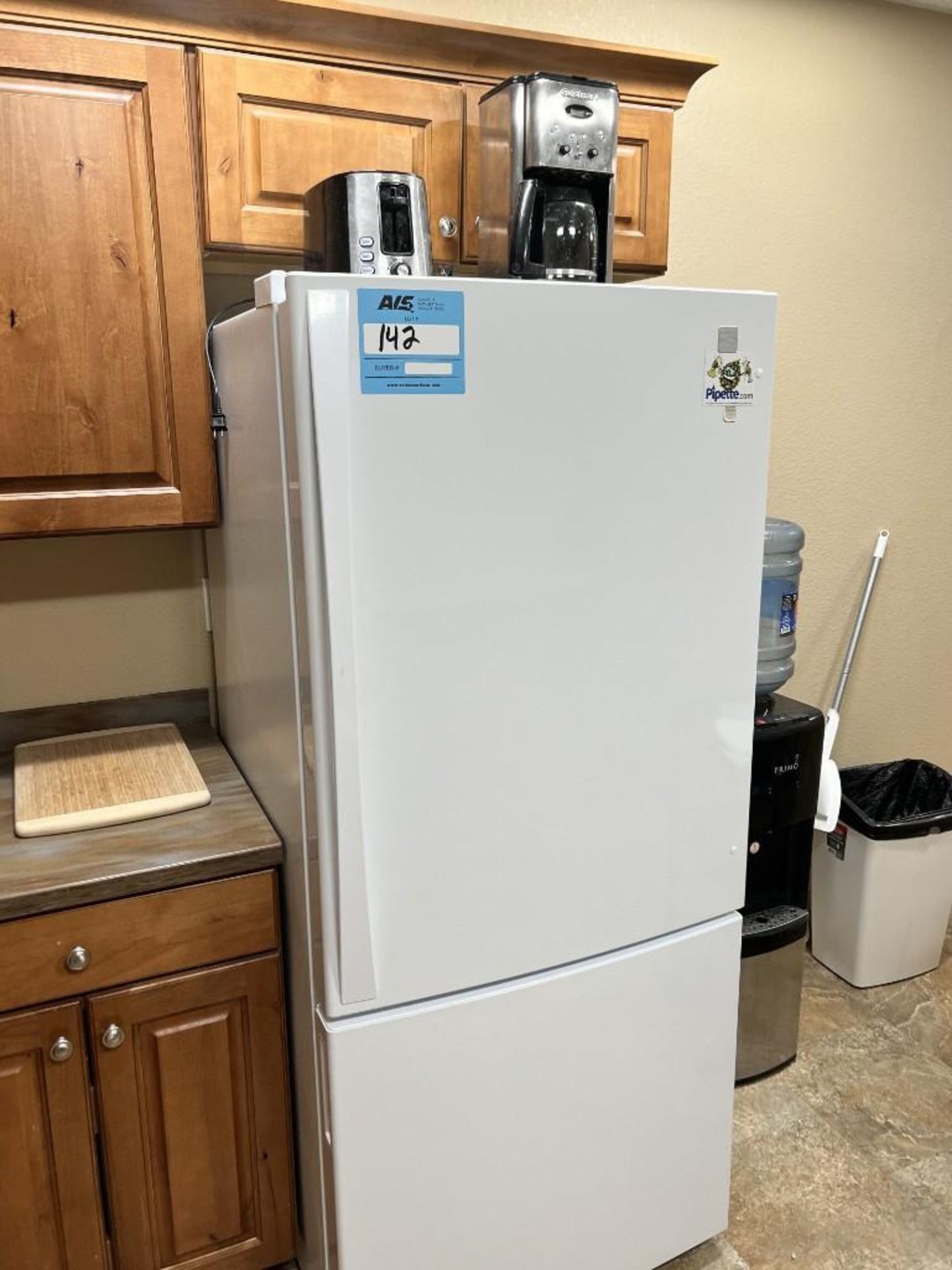 Lot Consisting Of: (1) Kenmore refrigerator-freezer, model 795.78022.310, toaster, coffee maker, Pri