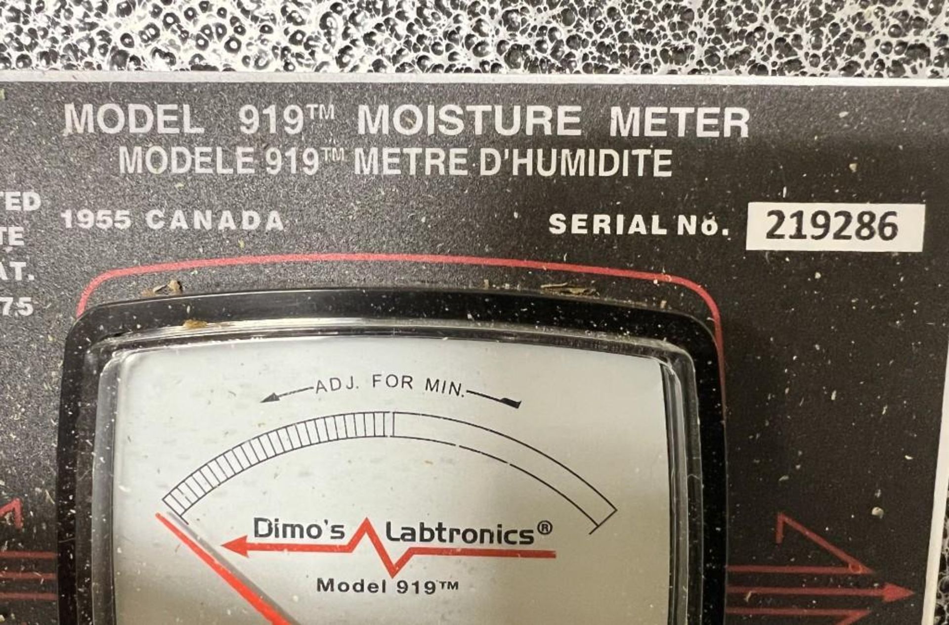 Lot Of (2) Moisture Testers. With (1) Dimos model 919 moisture tester, serial# 219286, (1) Seedburo - Image 6 of 13