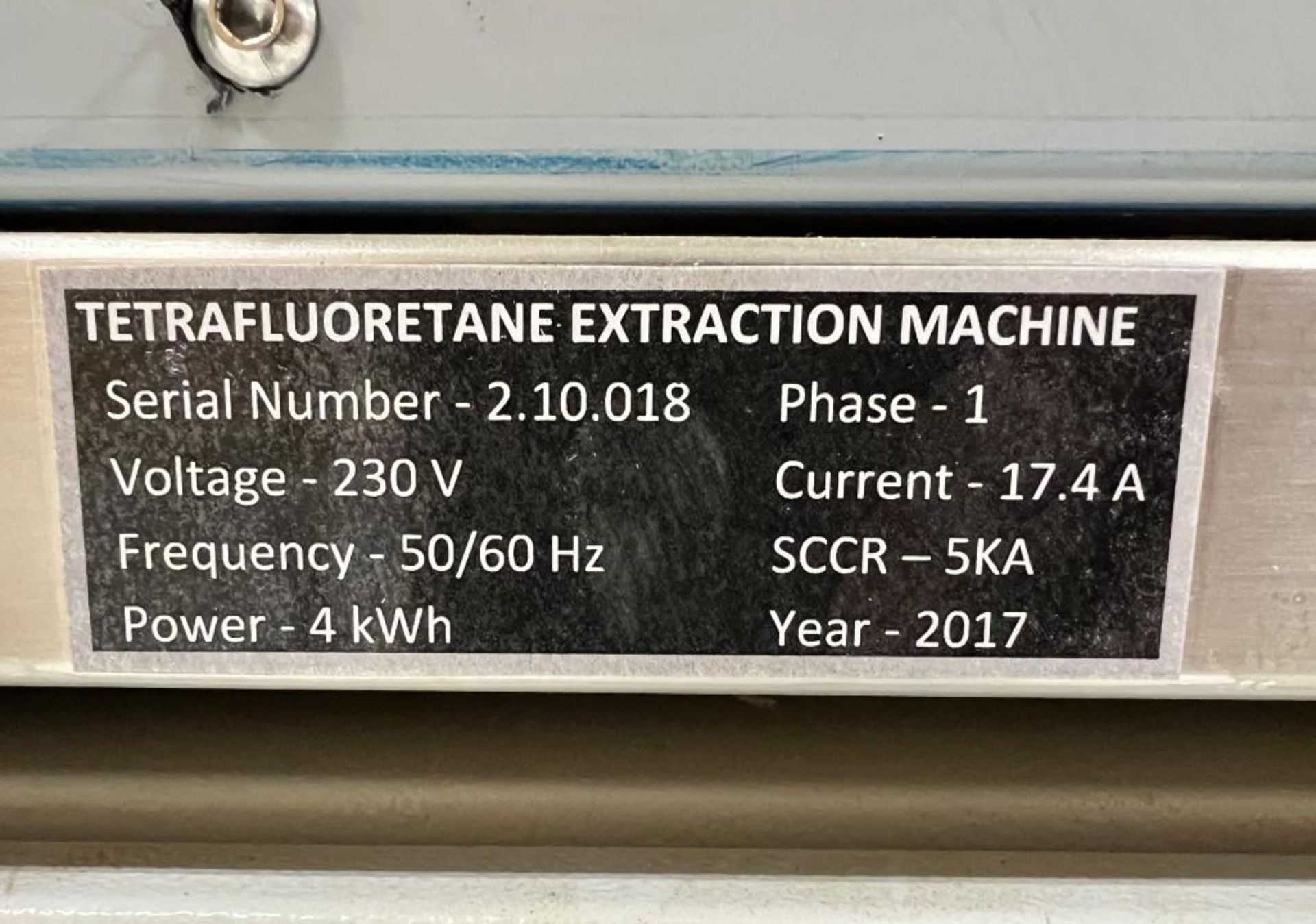 Comerg Tetrafluoroethane Extraction Machine, Model 2X10L, Serial# 2.10.018, Built 2018. - Image 16 of 17