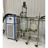 YHCHEM Glass Crystallization Reactor, Model EX-YFR-100L, Built 06/2019. With flask, YHCHEM model YHL