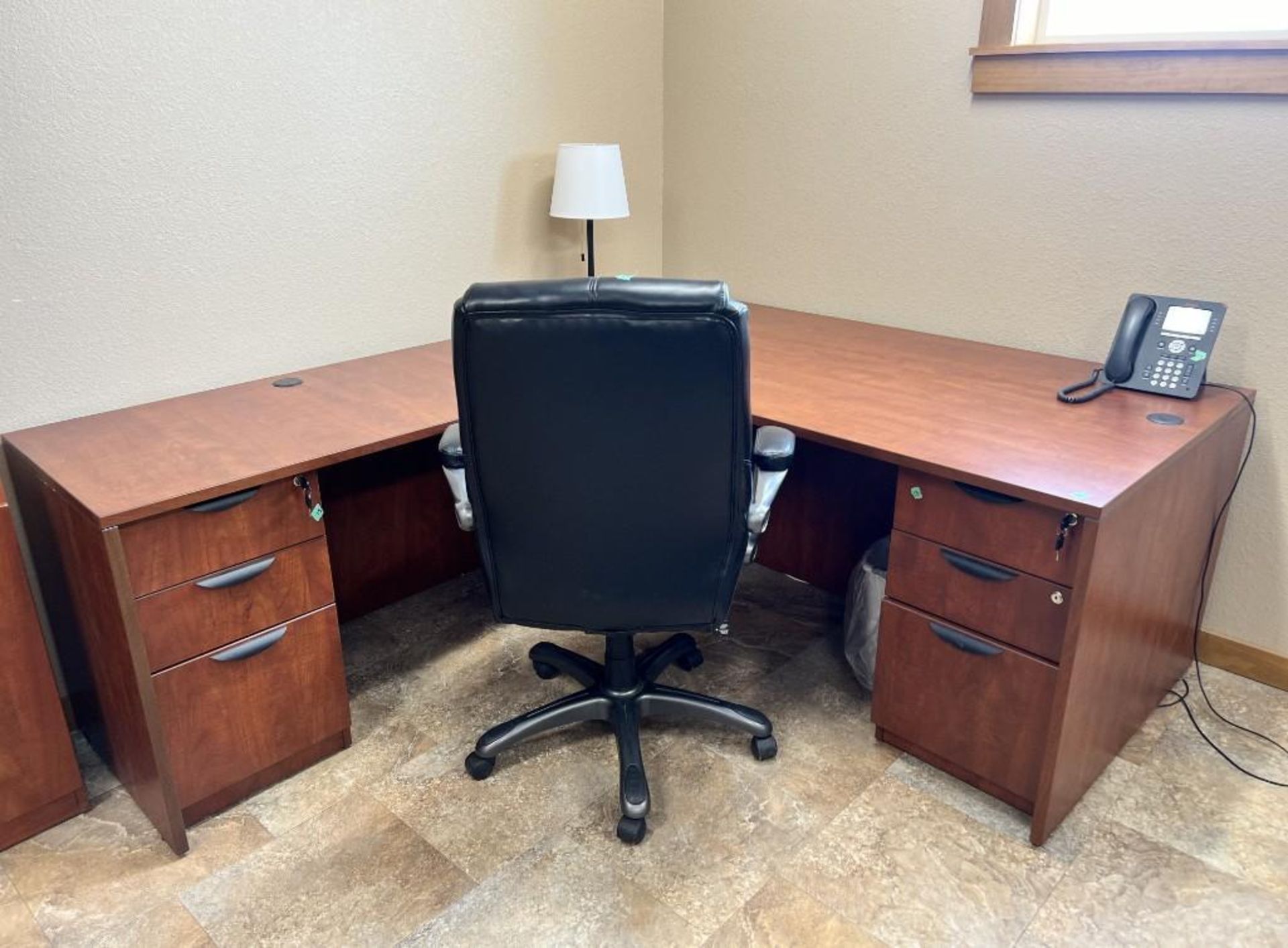 Lot Of Contents Of Room 9. With queen bed, night stand, (2) dressers, L desk with chair, bookcase. * - Image 6 of 7