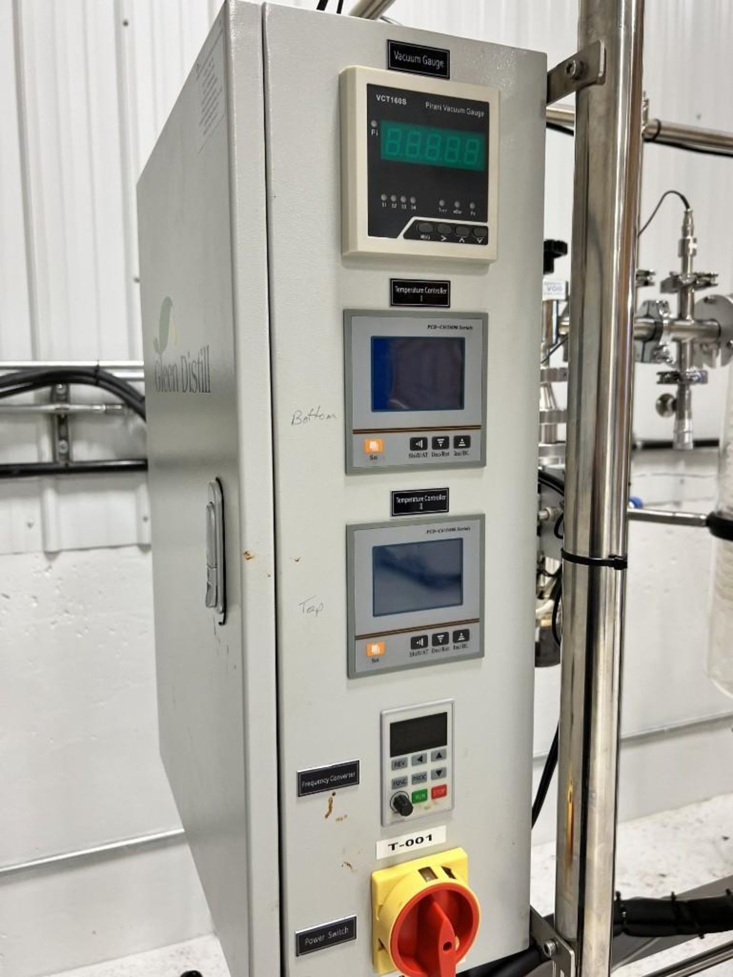 YHCHEM Wiped Film Molecular Distillation System, Model YMD-150, Built 05/2019. With misc. glass, vac - Image 22 of 29