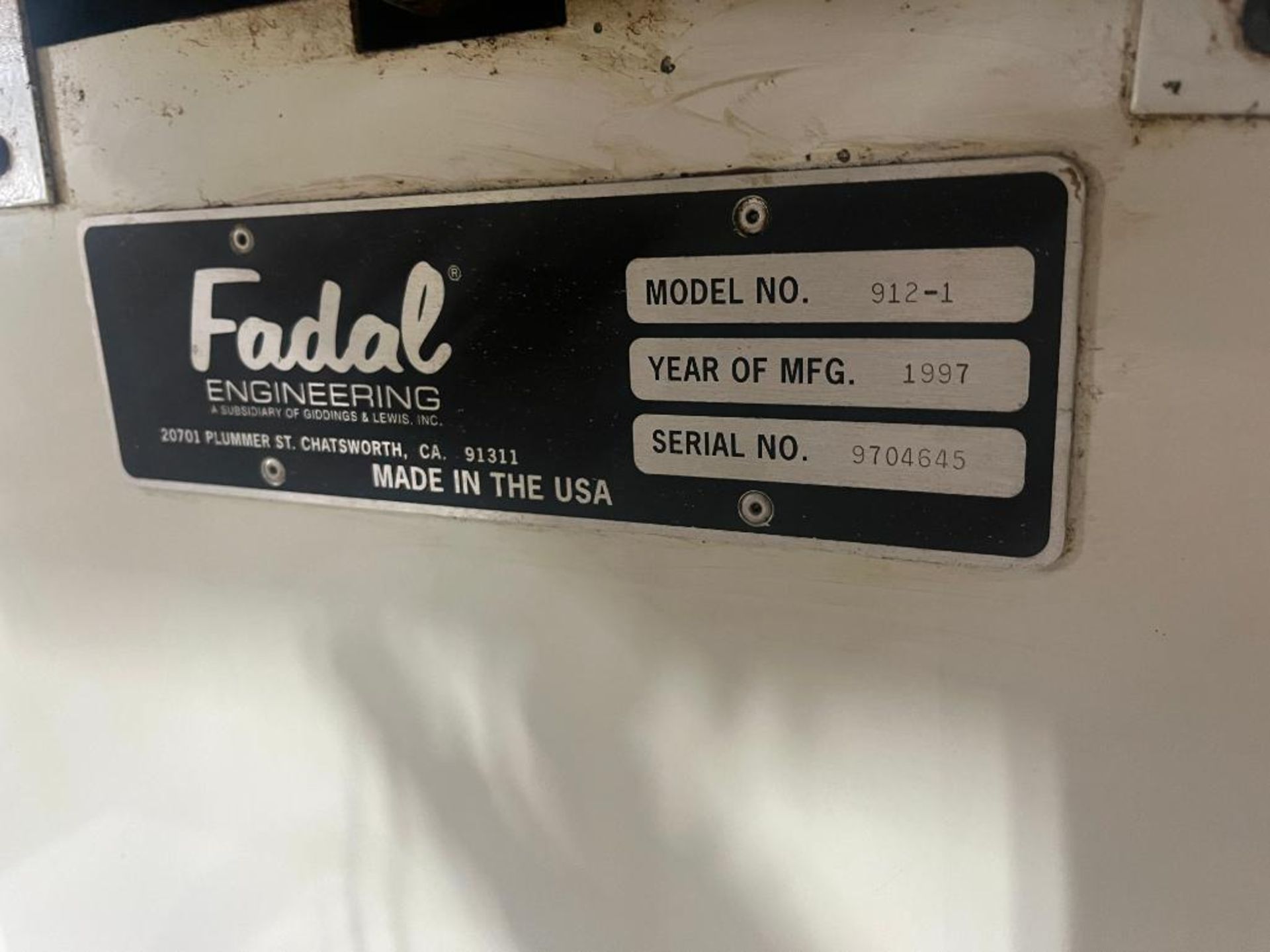 Fadal CNC Vertical Machining Center Model Model 907-1 VMC 6030HT, S/N 9704645 (1997) with Fadal CNC8 - Image 33 of 33
