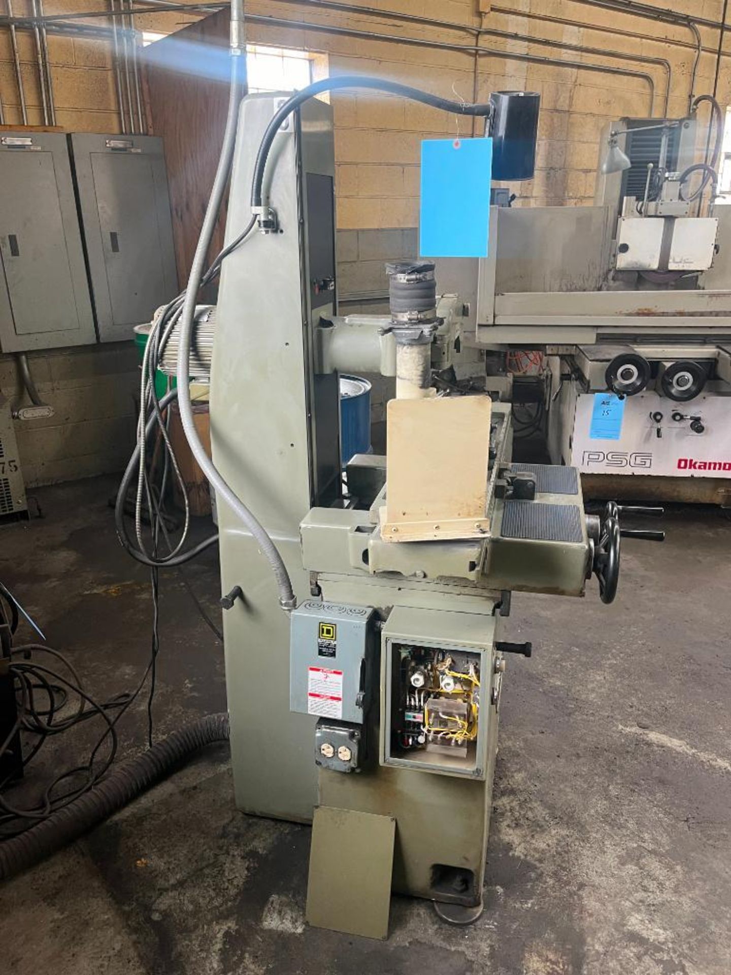 Mitsui 6" x 12" Hand Feed Surface Grinder Model 200MH, S/N 82023153 with DRO. With 6" x 12" Electrom - Image 4 of 10