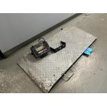 Mobile Floor Scale on Casters with Optima Model OP-901B Scale Indicator