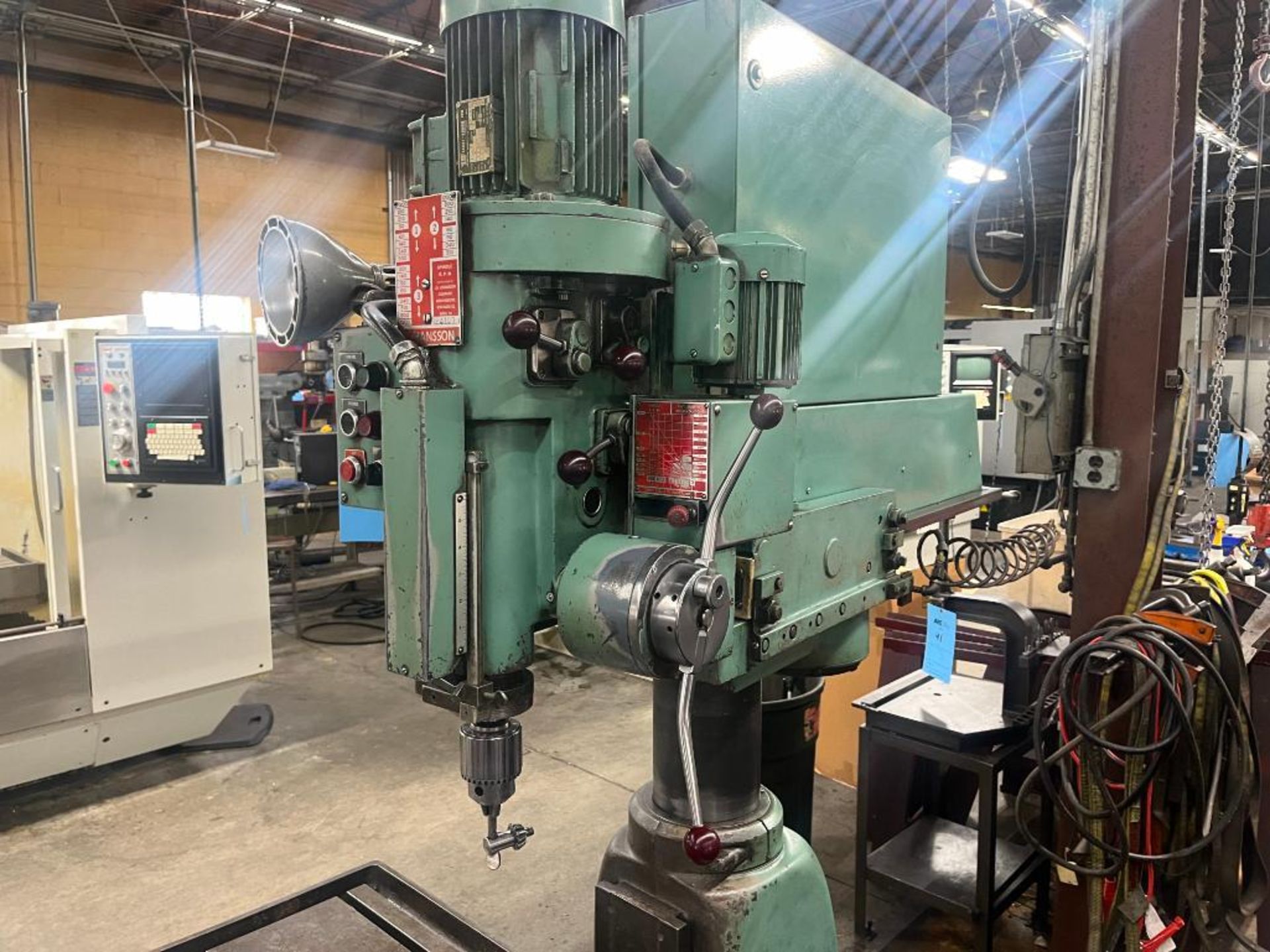 Johansson Radial Arm Drill with Push Button Controls, S/N 23107 - Image 5 of 15
