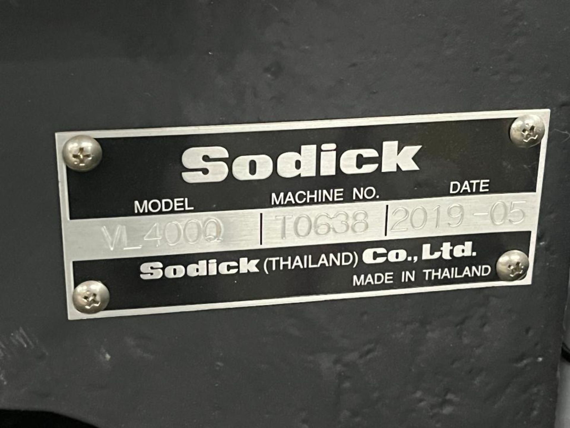 Sodick CNC Wire-Cut EDM Machine, Model VL400Q, S/N T0638 (2019) with Sodick LN2W CNC Control. With 8 - Image 5 of 41