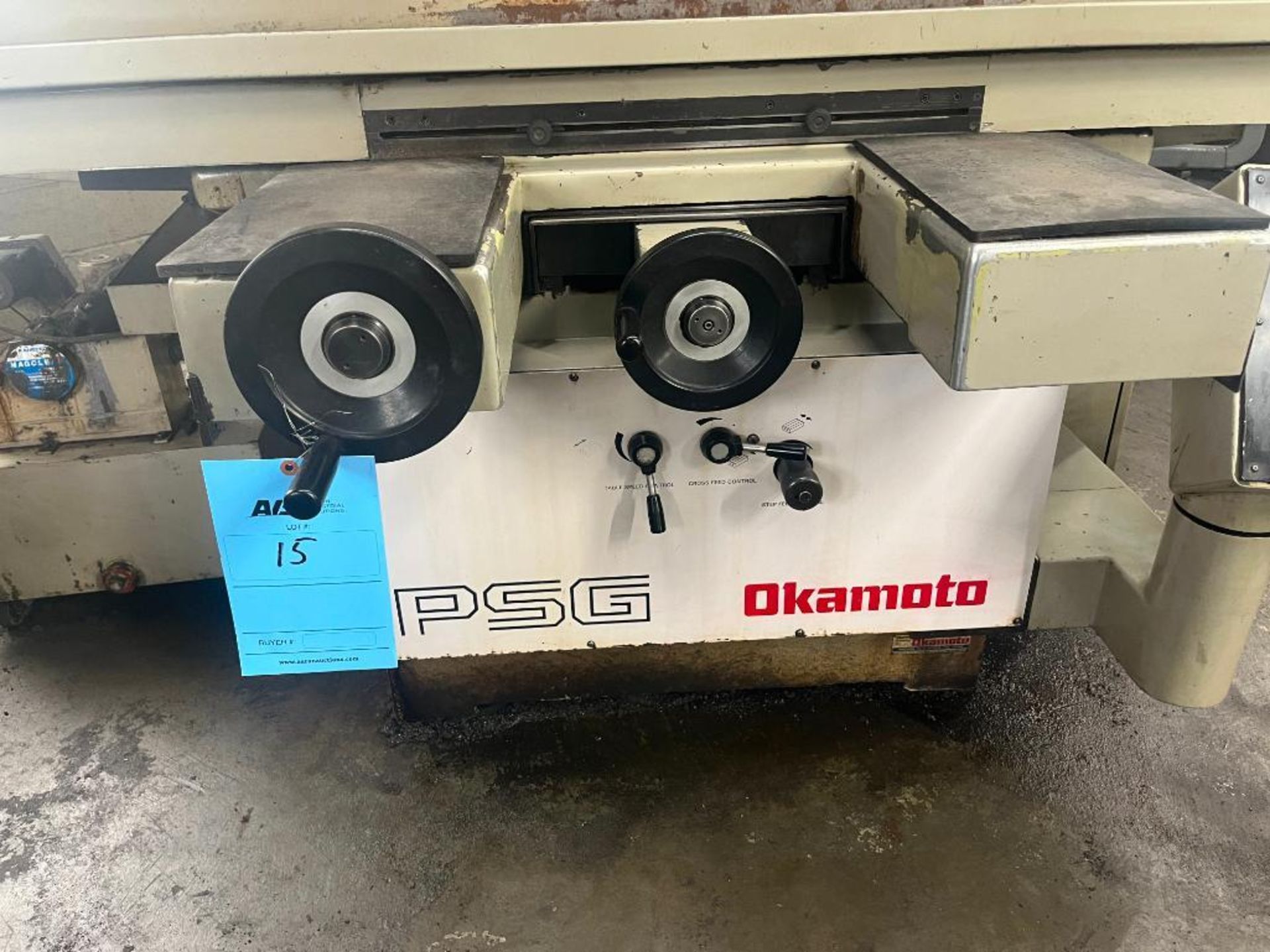 Okamoto PSG 20" x 24" Hydraulic Surface Grinder Model 2024DX, S/N 67030 with Chuck Control. 20" x 24 - Bild 22 aus 23