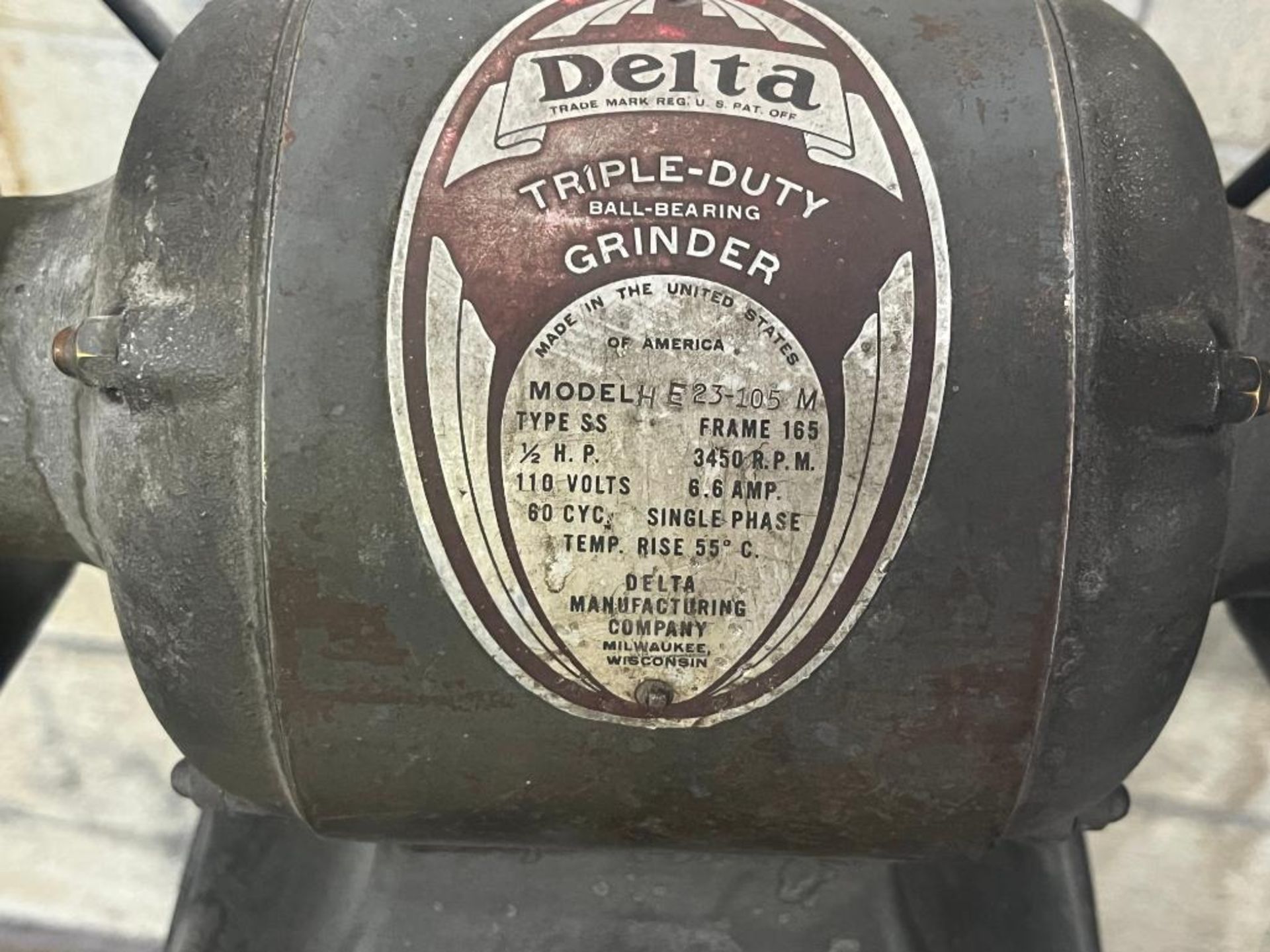 Delta Triple-Duty Ball-Bearing Grinder Model HE23-105M - Image 7 of 7