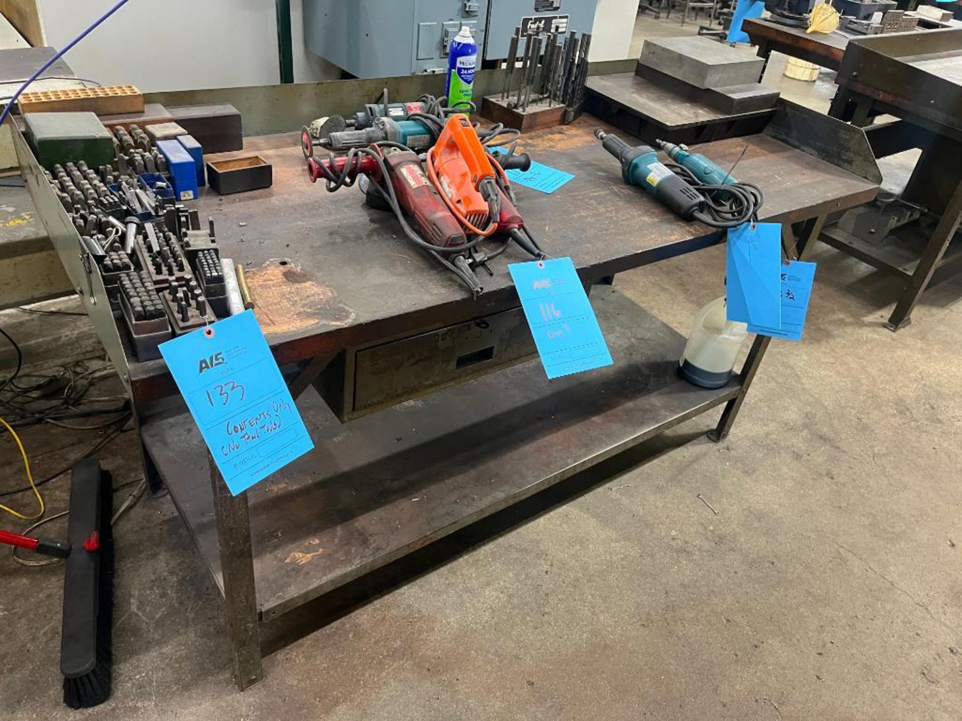 Lot (3): (2) Work Benches & (1) Work Bench with Vice (No Contents & Delayed Delivery) - Image 2 of 10