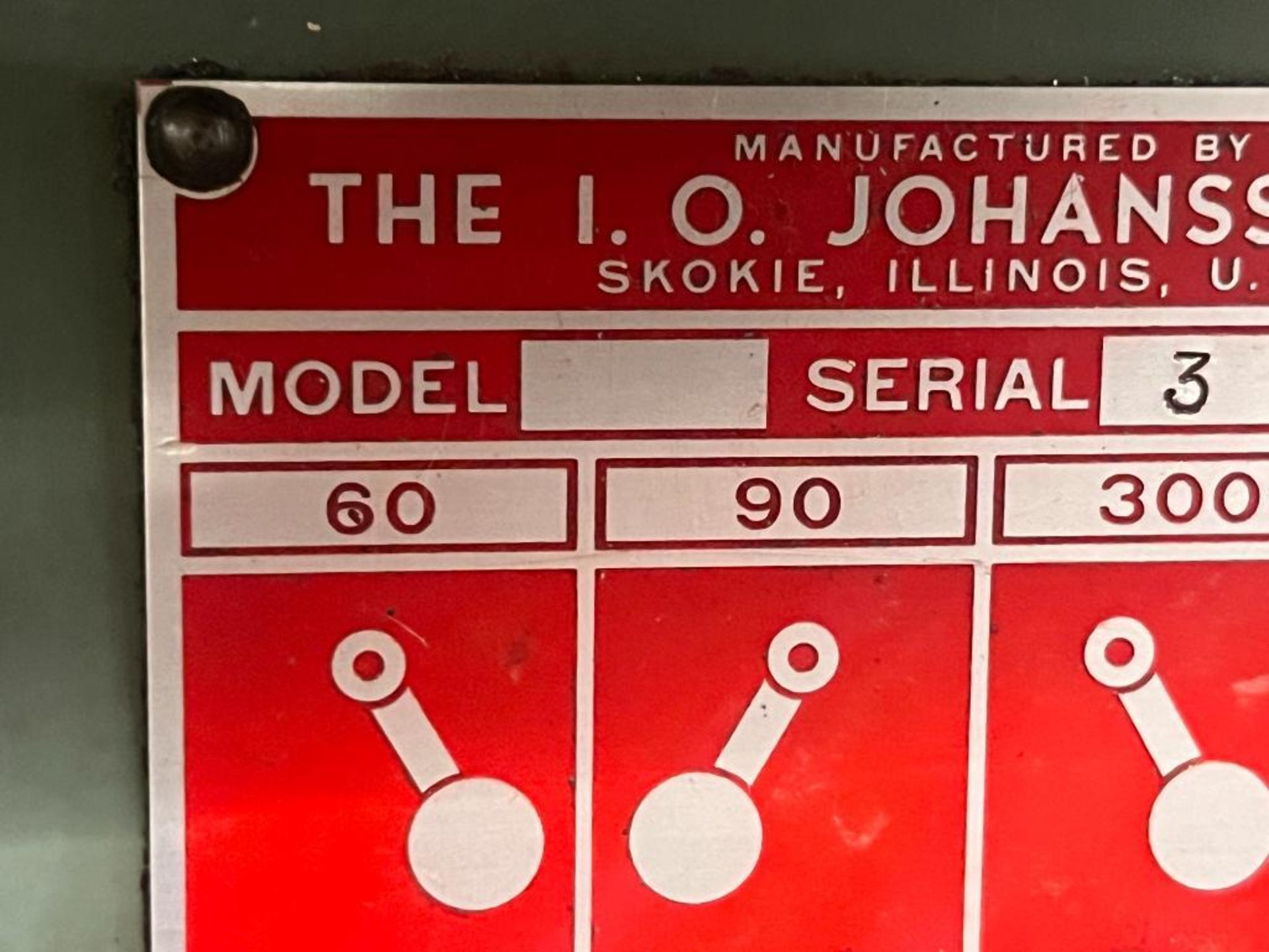 Johansson 36" Radial Arm Drill. 20" x 40" T-Slot Oil Groove Adjustable Work table & Power Elevation. - Image 14 of 14